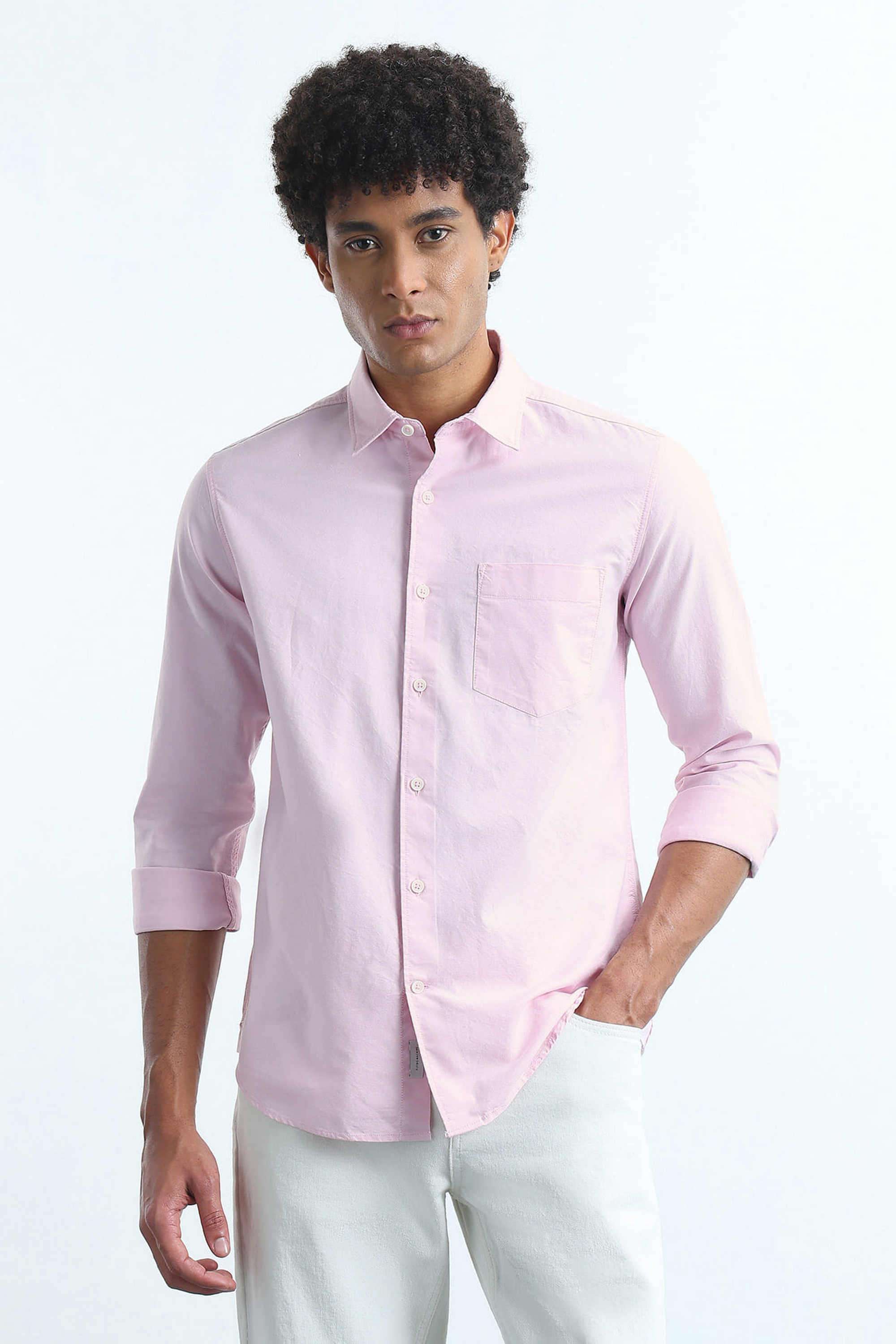 Solid-Cotton-Slim-Fit-Men-s-Shirt