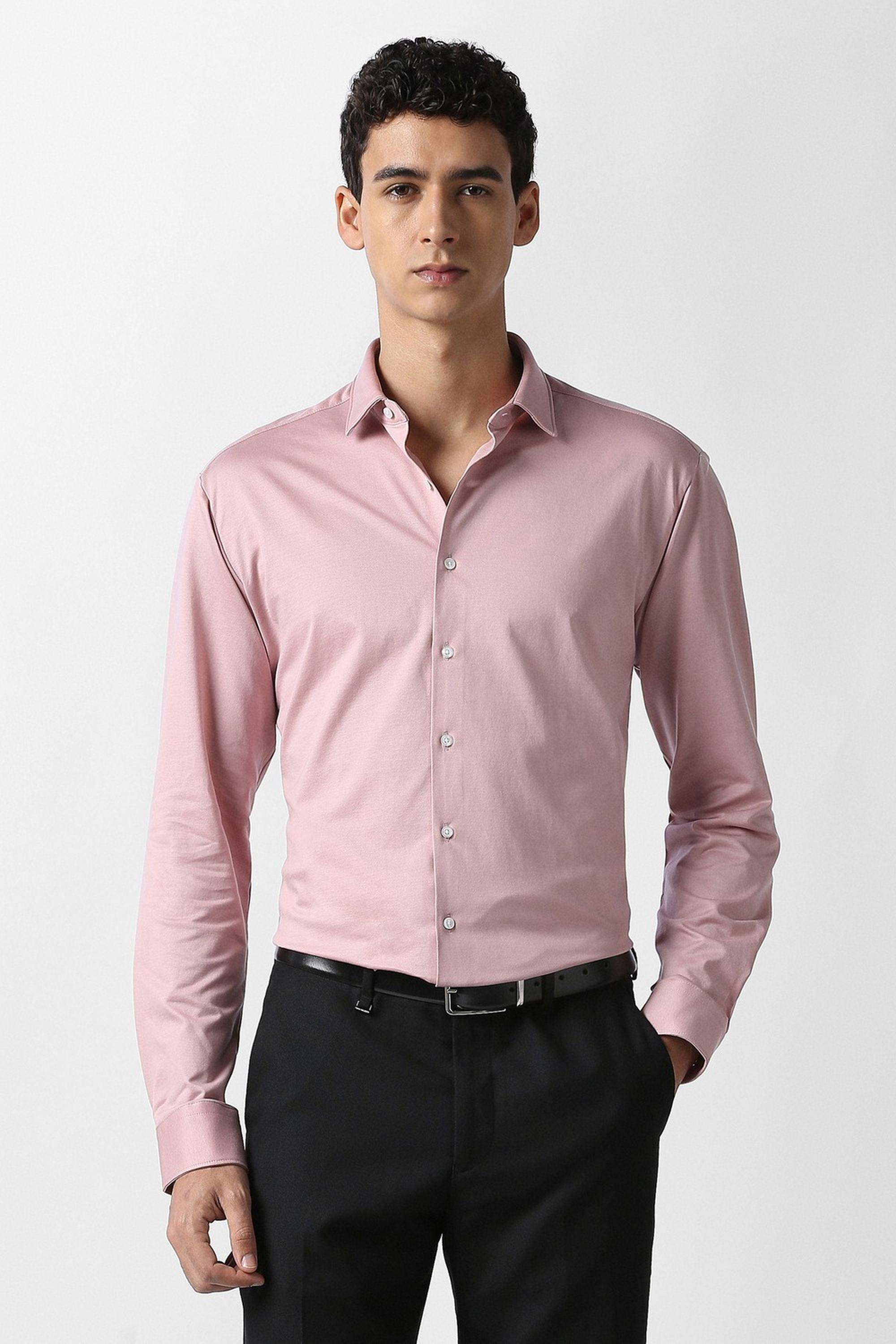 Solid-Cotton-Slim-Fit-Men-s-Formal-Shirt