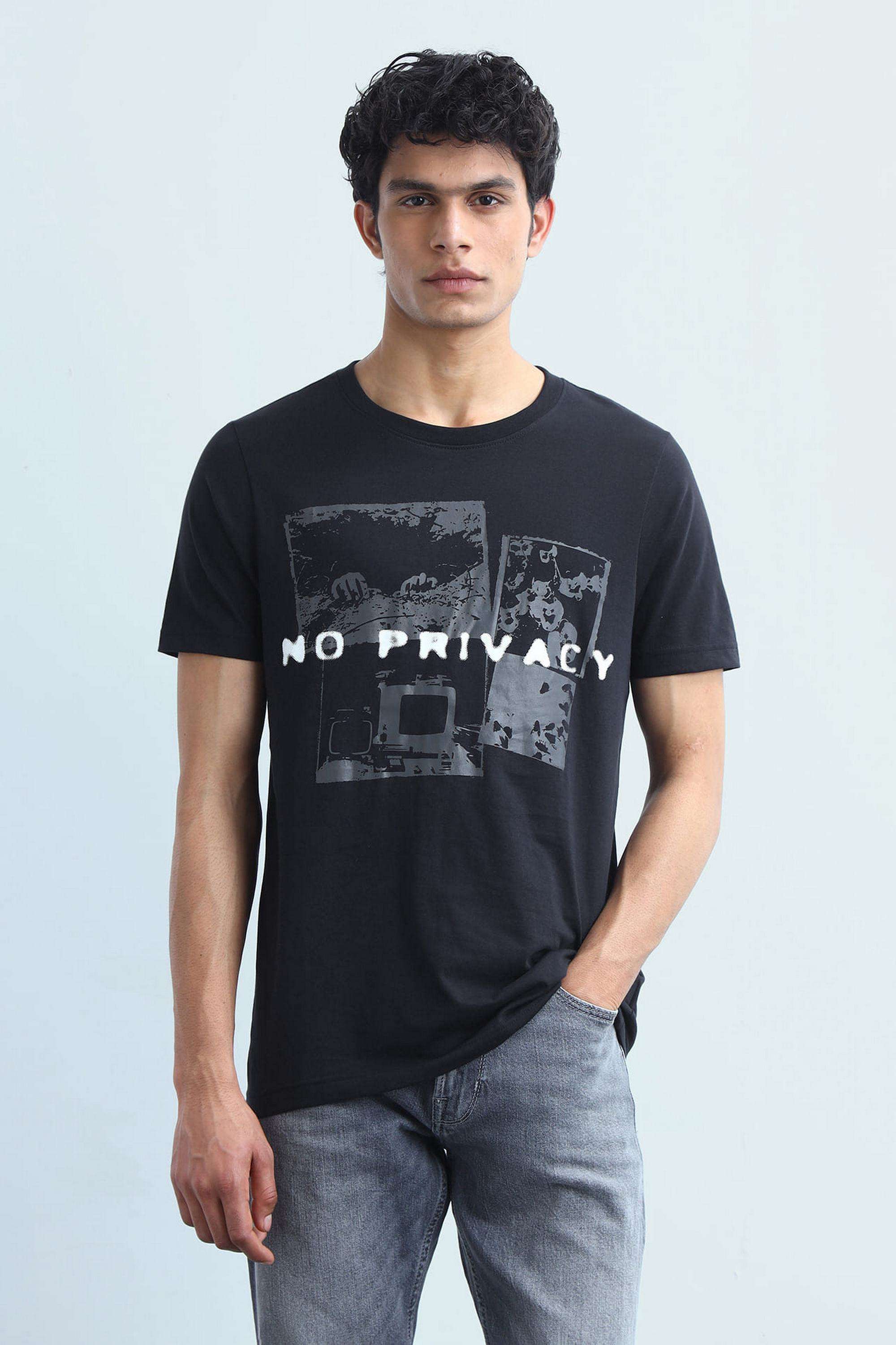 Printed-Blended-Fabric-Round-Neck-Men-s-T-Shirt