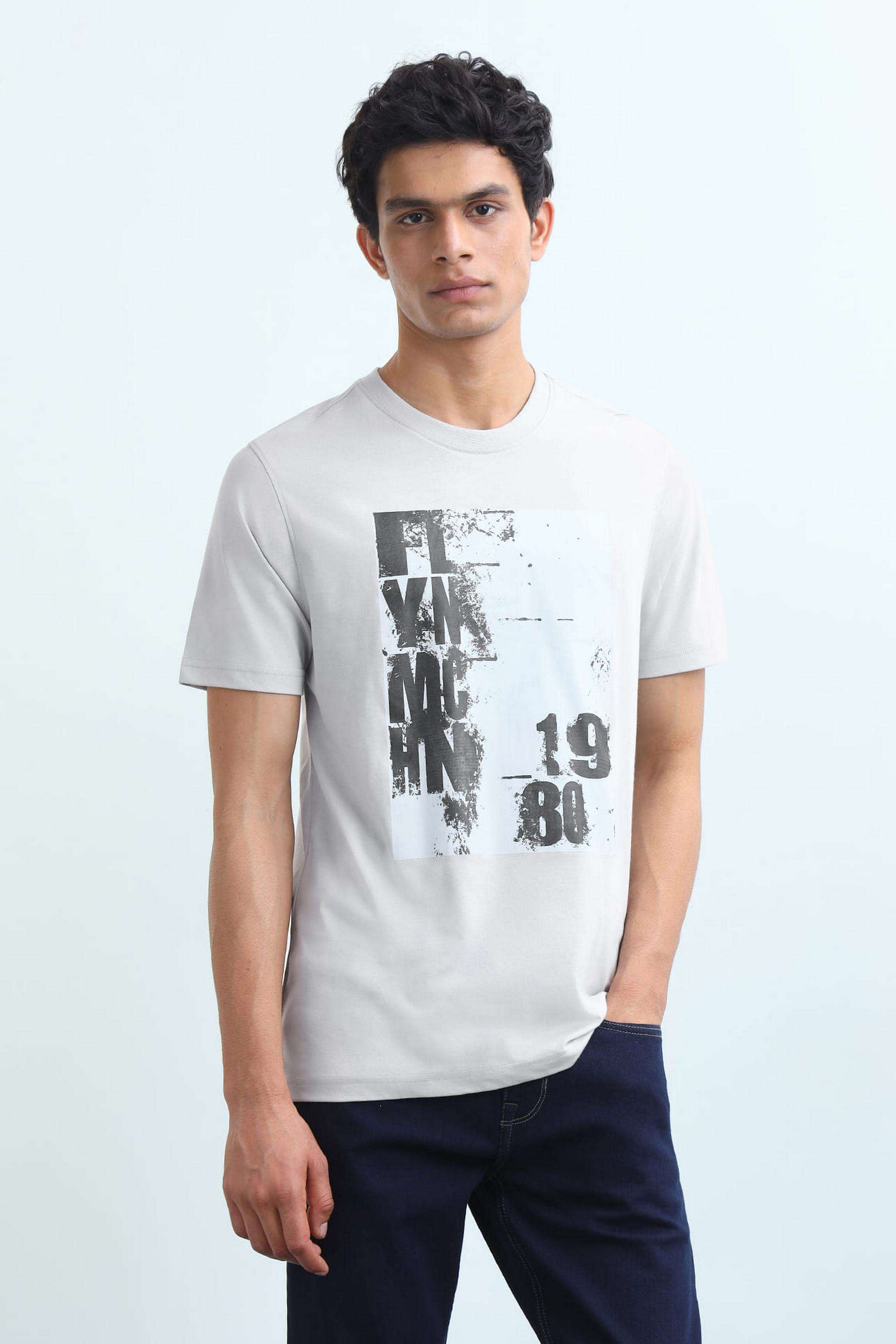 Printed-Blended-Fabric-Round-Neck-Men-s-T-Shirt