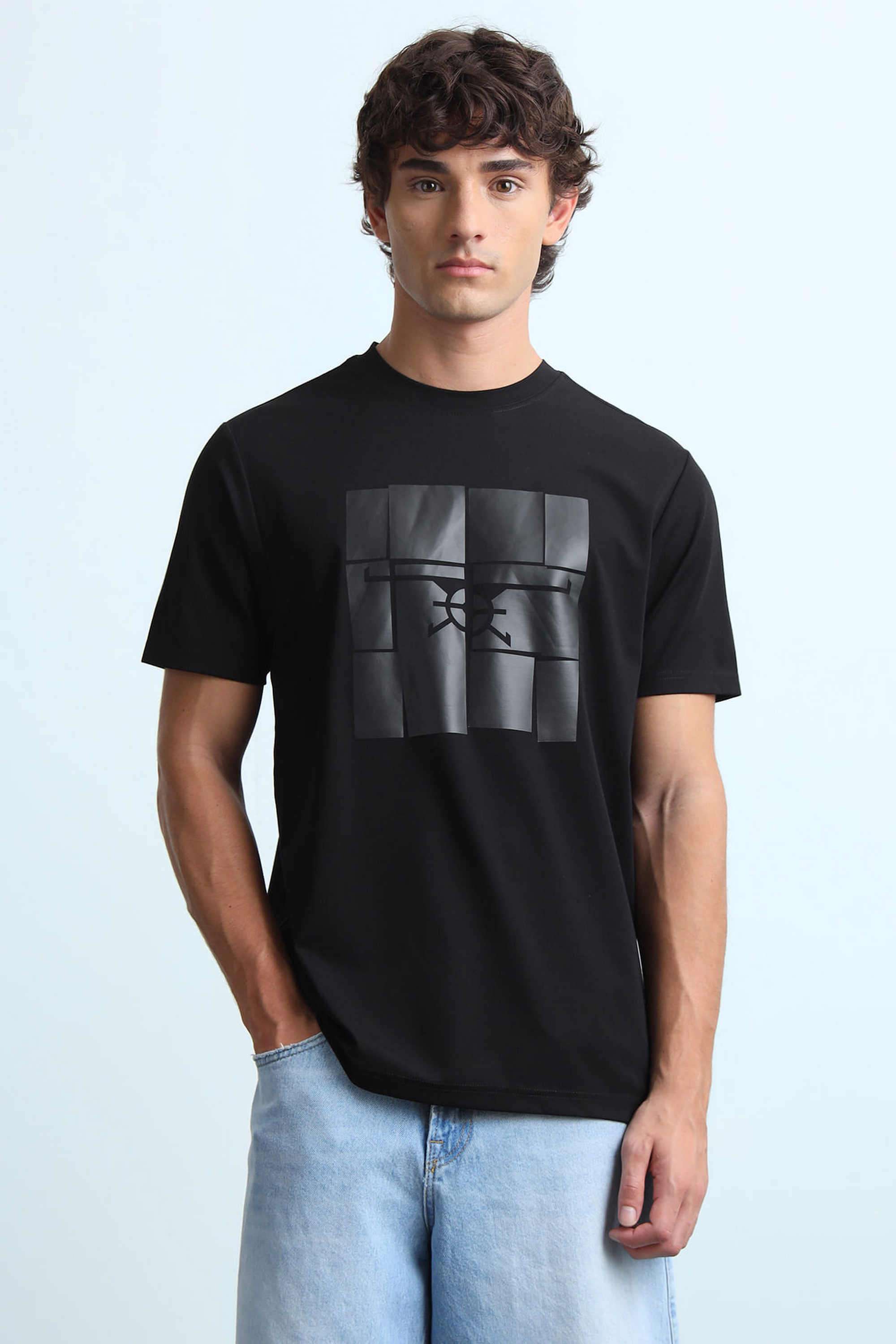 Printed-Rayon-Round-Neck-Men-s-T-Shirt