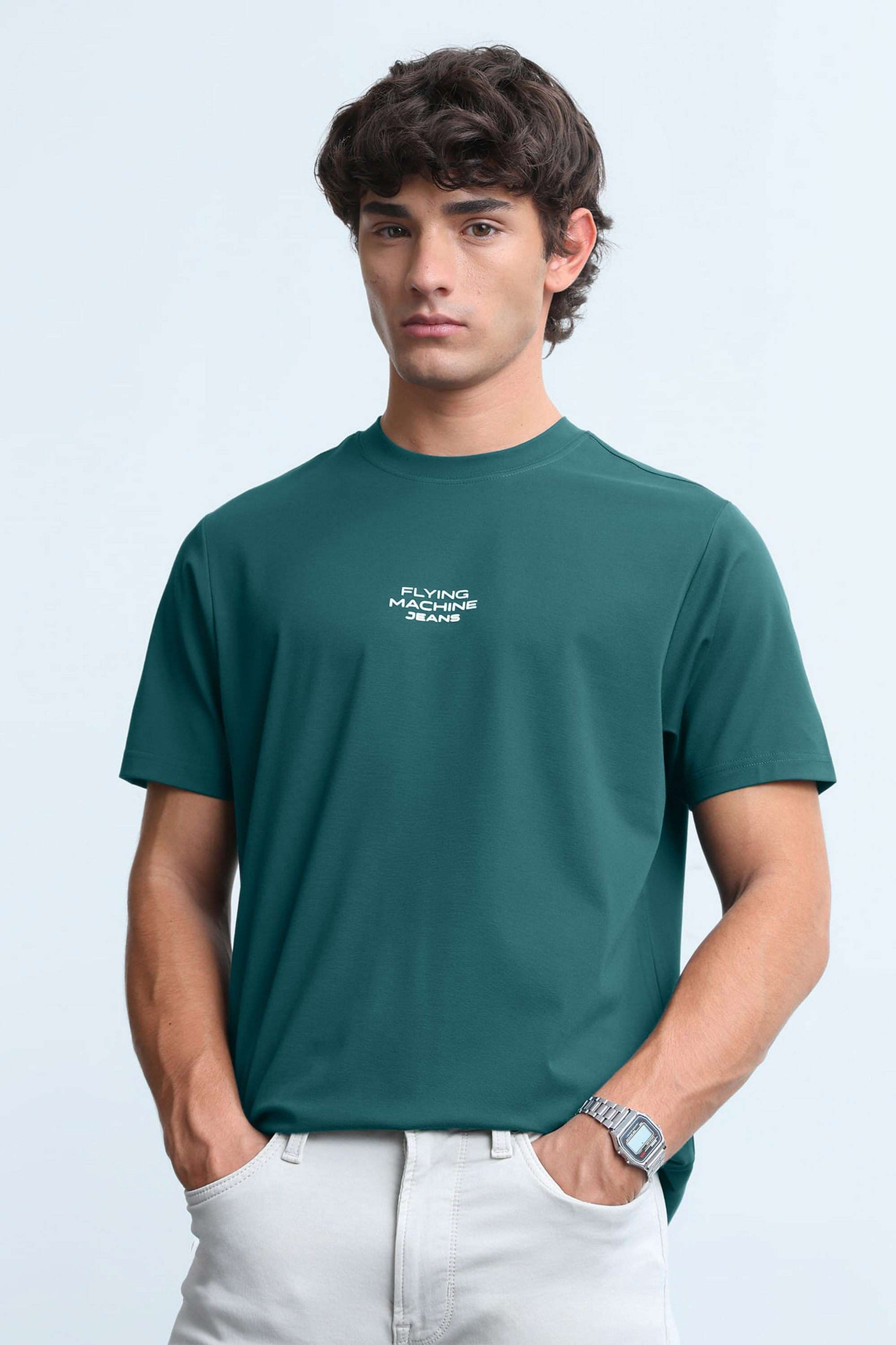 Printed-Rayon-Round-Neck-Men-s-T-Shirt