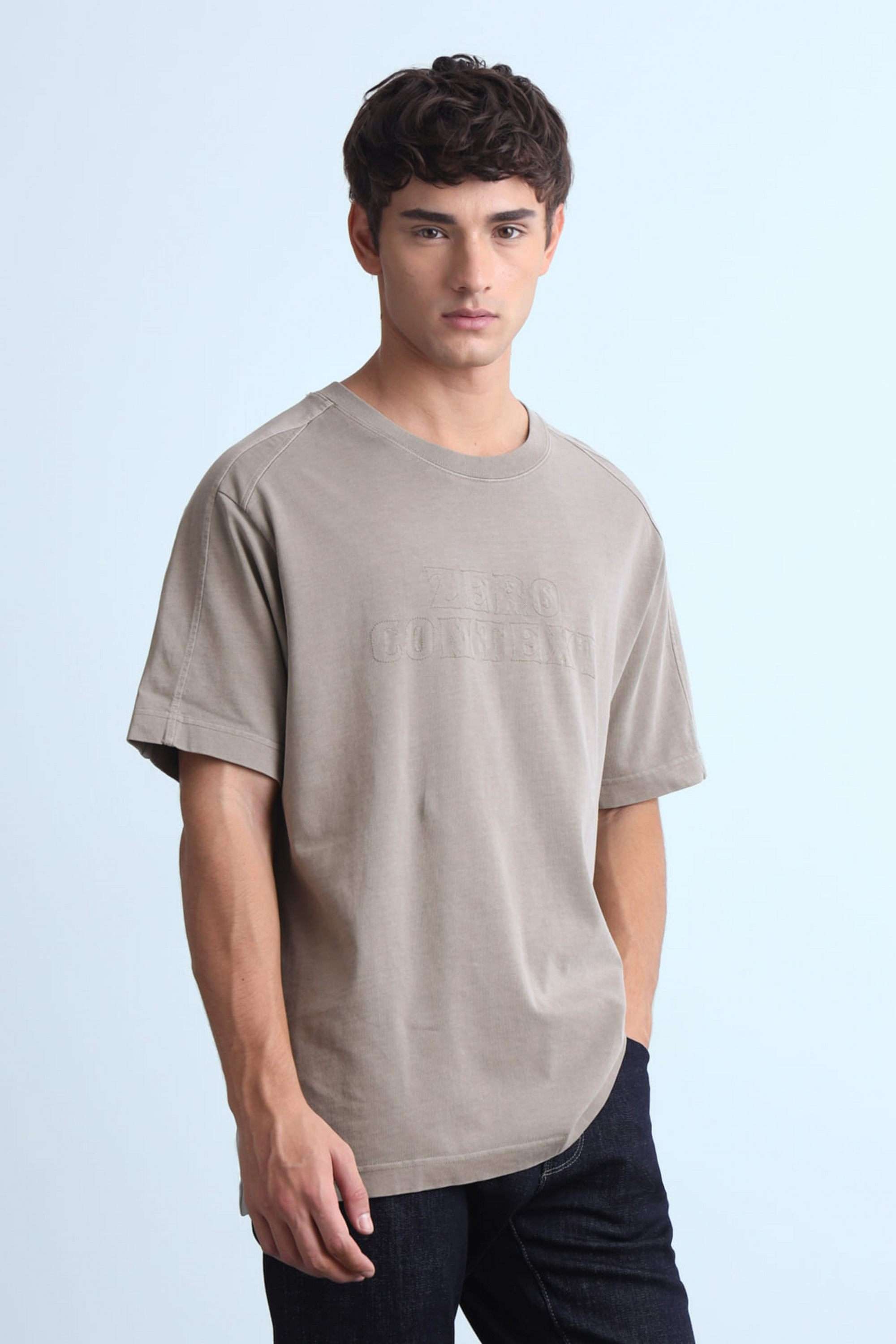 Solid-Cotton-Round-Neck-Men-s-T-Shirt