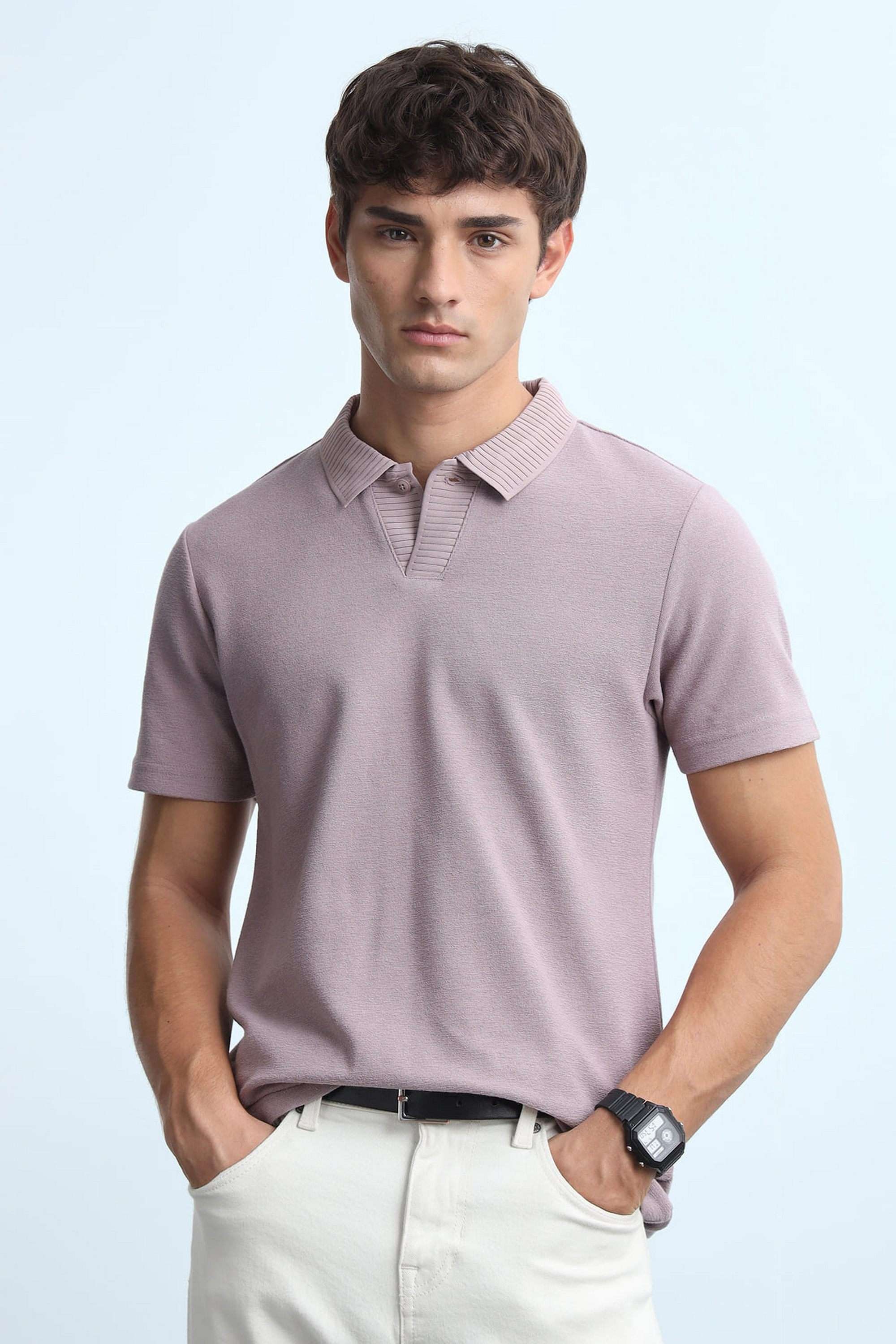 Solid-Poly-Cotton-Polo-Men-s-T-Shirt