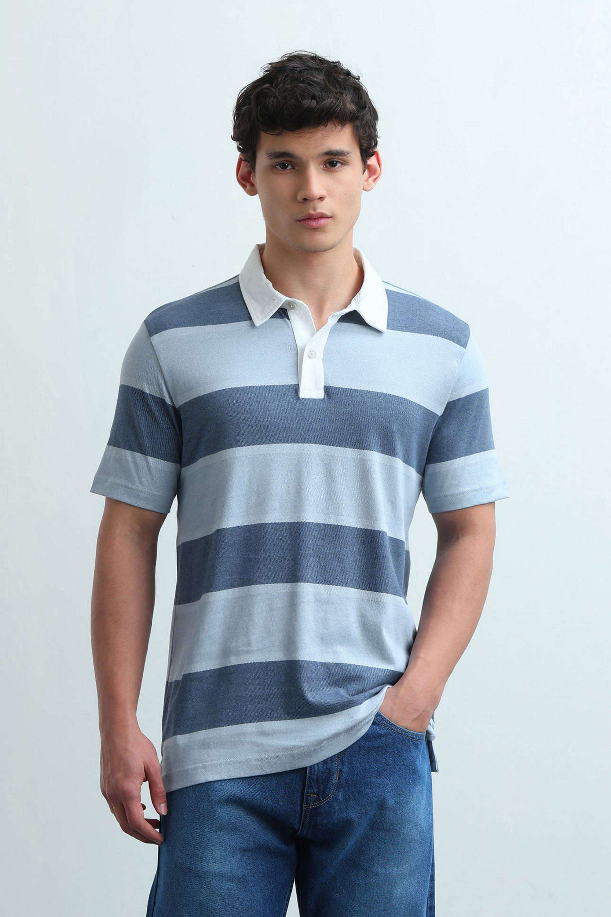 Stripes-Cotton-Polo-Men-s-T-Shirt