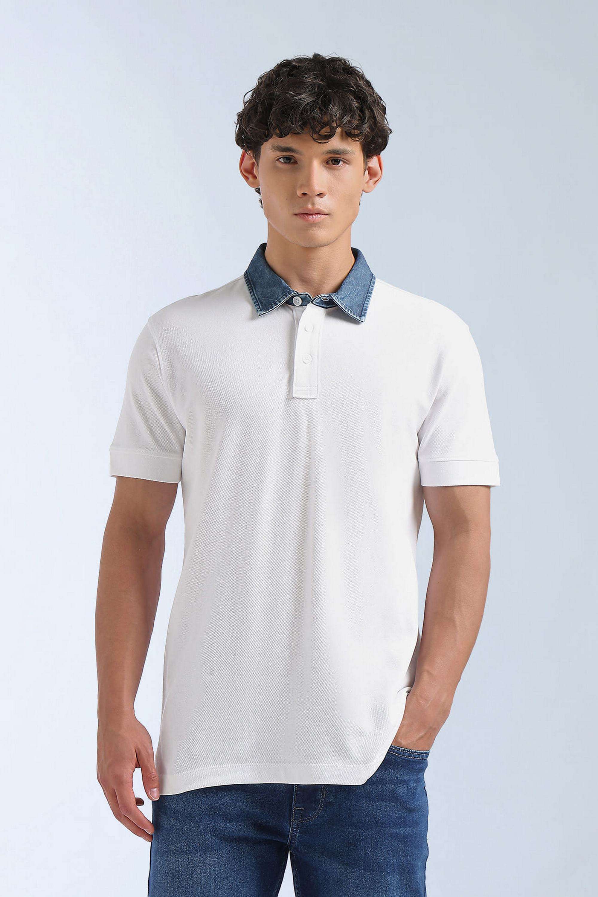 Solid-Cotton-Polo-Men-s-T-Shirt