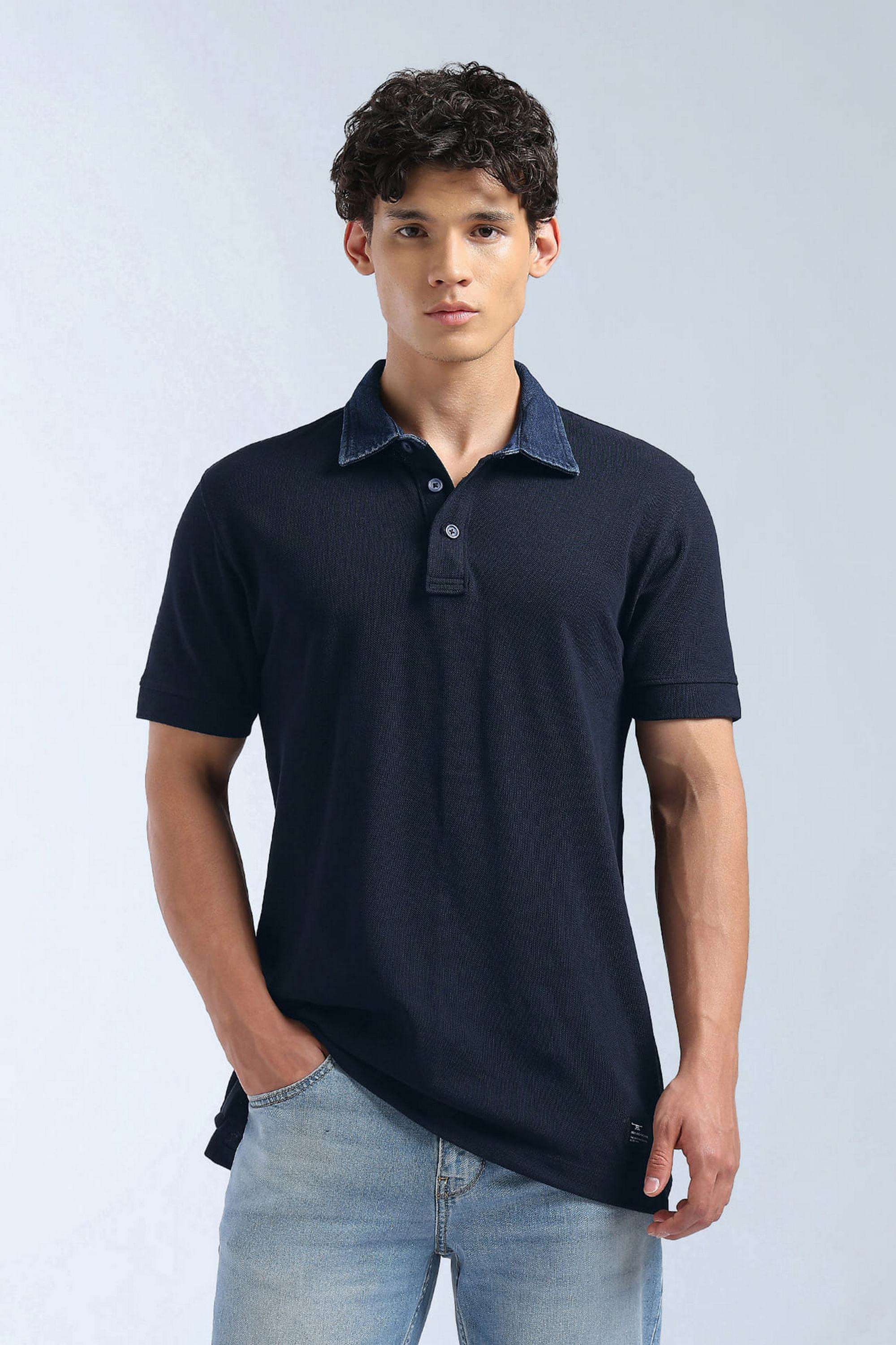 Solid-Cotton-Polo-Men-s-T-Shirt