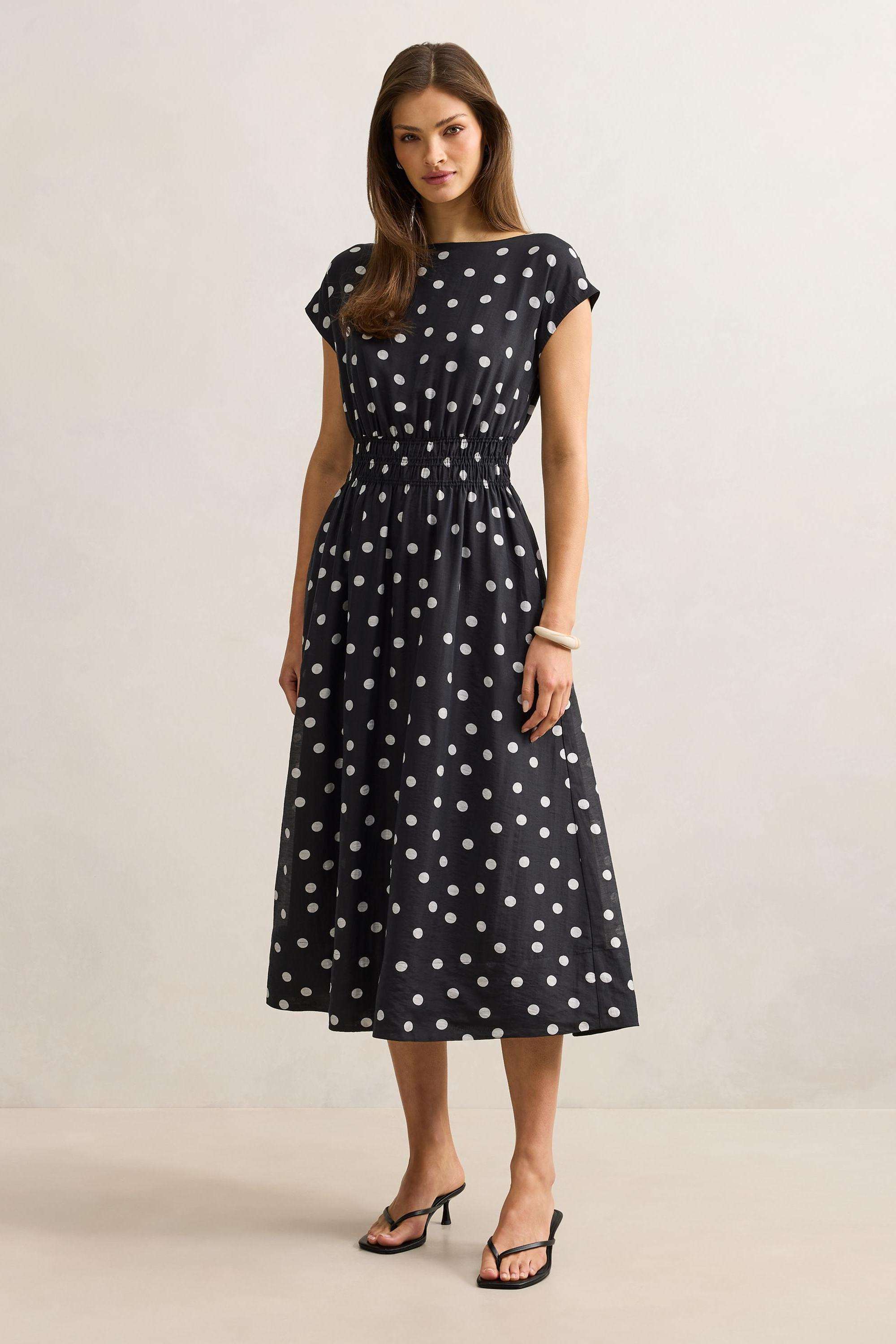 Solid-Blended-Fabric-Women-s-Dress