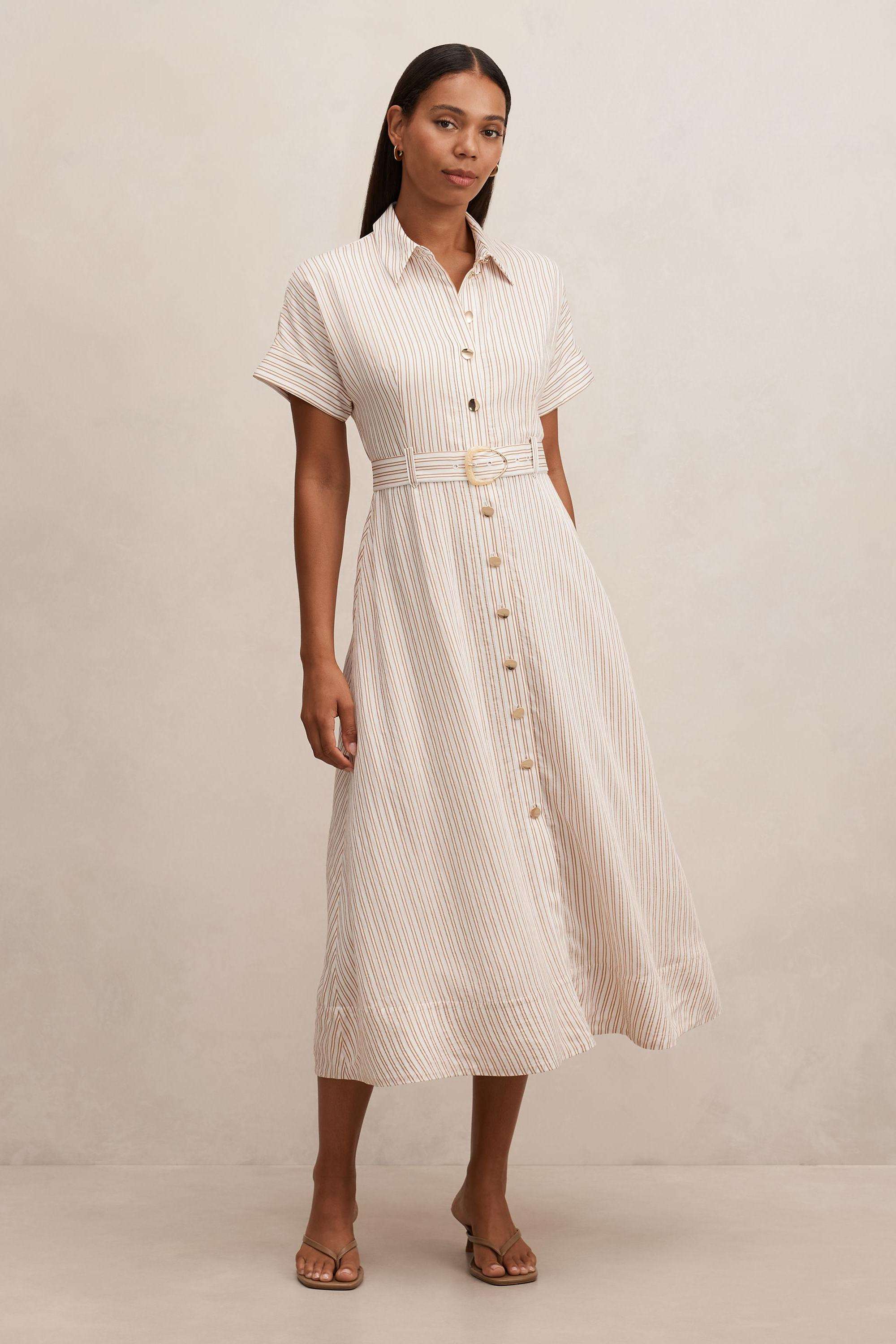 Solid-Blended-Fabric-Women-s-Dress