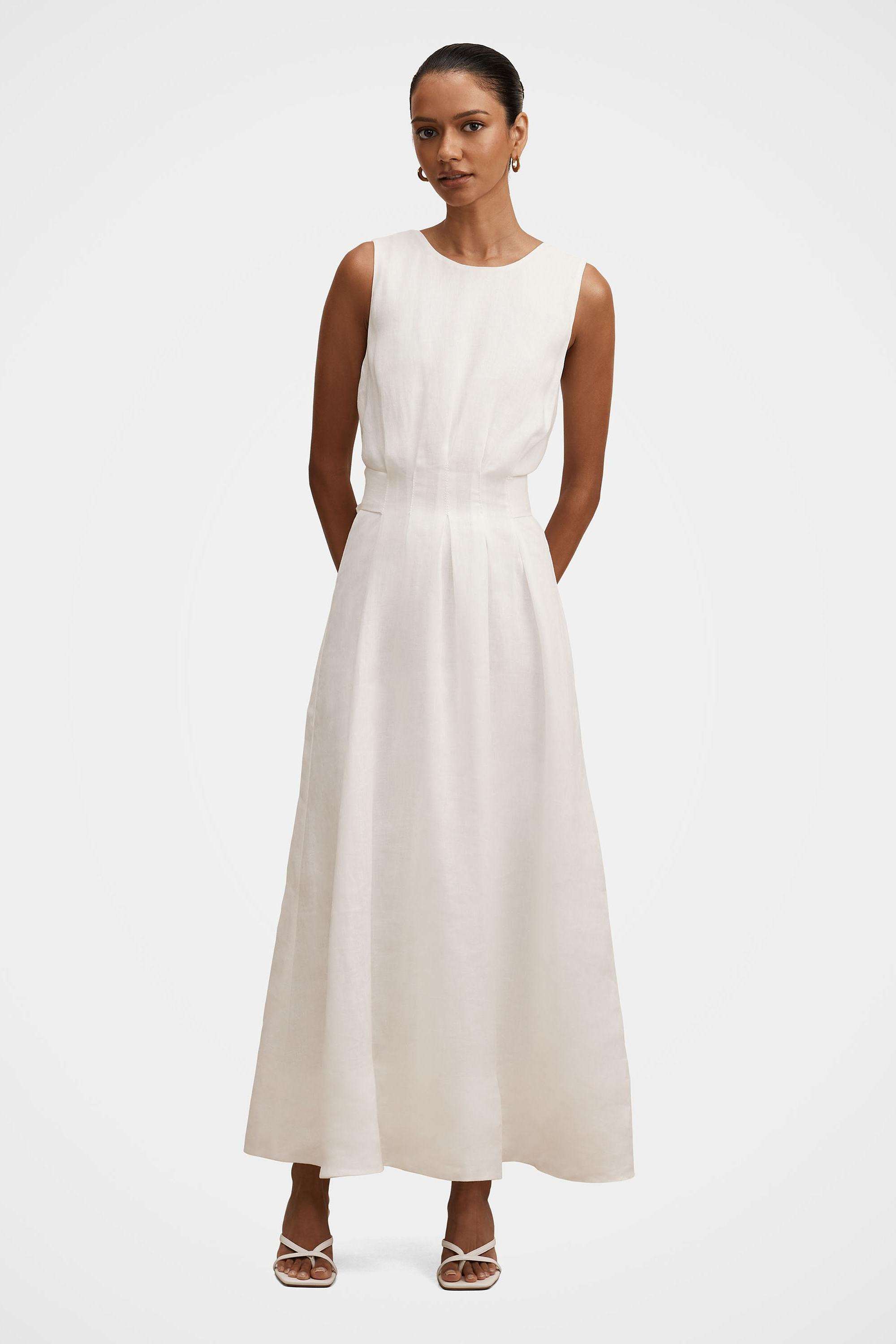 Solid-Blended-Fabric-Women-s-Dress