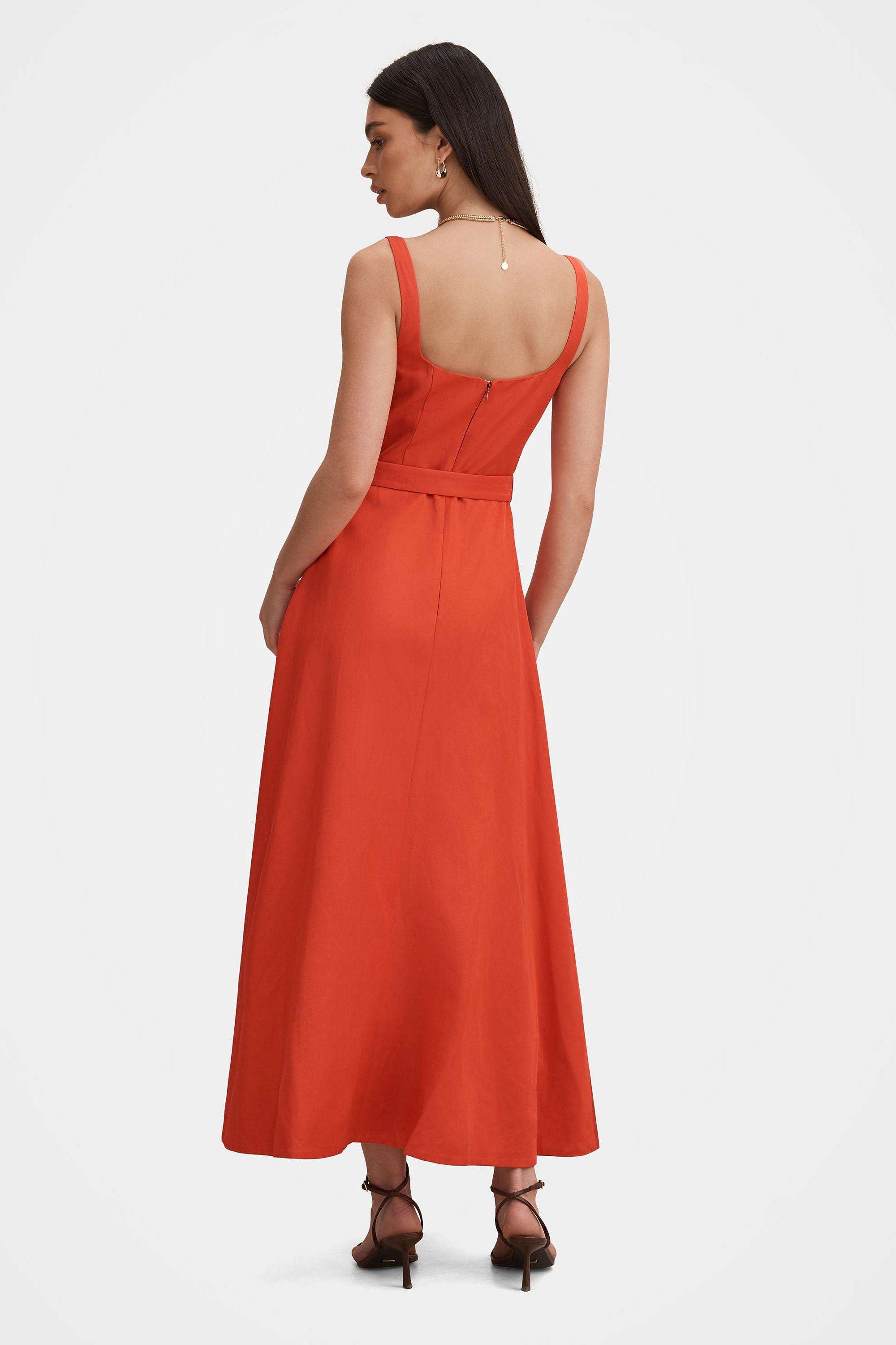Solid-Blended-Fabric-Women-Dress