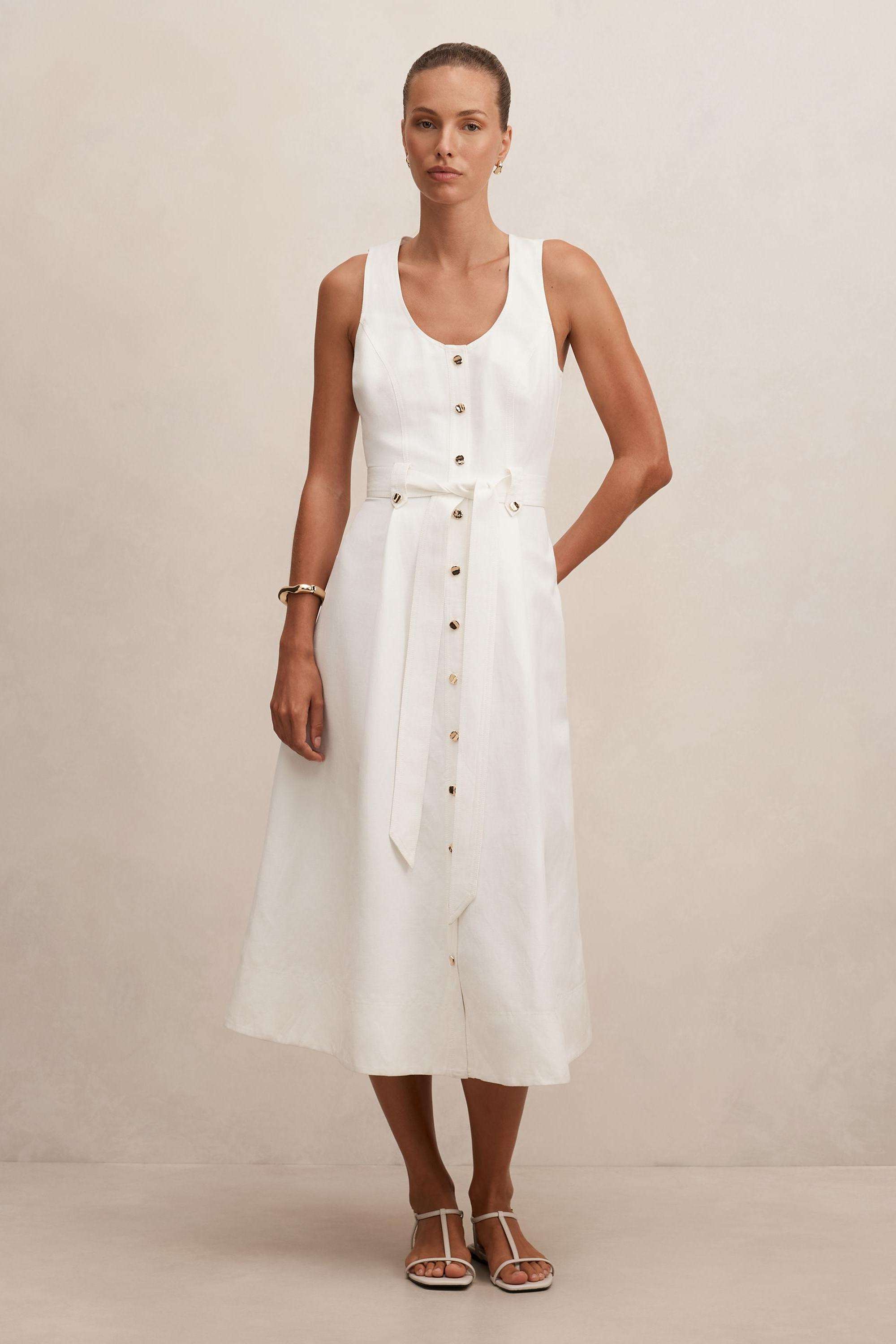 Solid-Blended-Fabric-Women-s-Dress