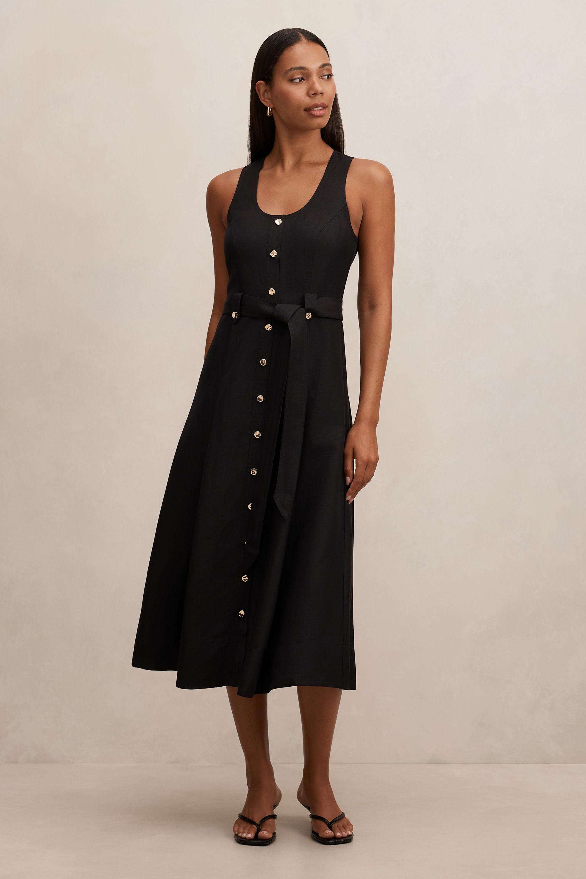 Solid-Blended-Fabric-Women-s-Dress