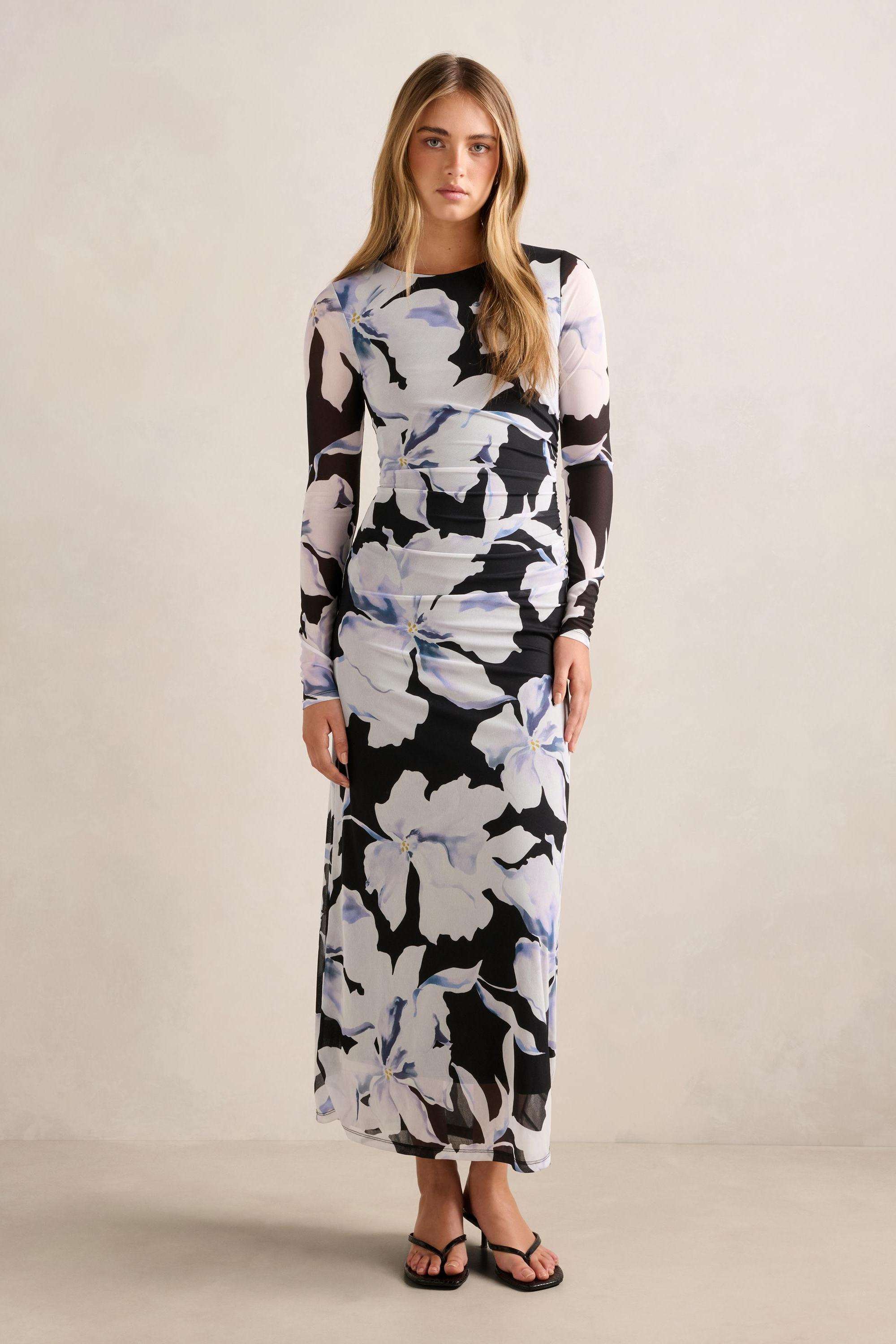 Solid-Blended-Fabric-Women-Dress