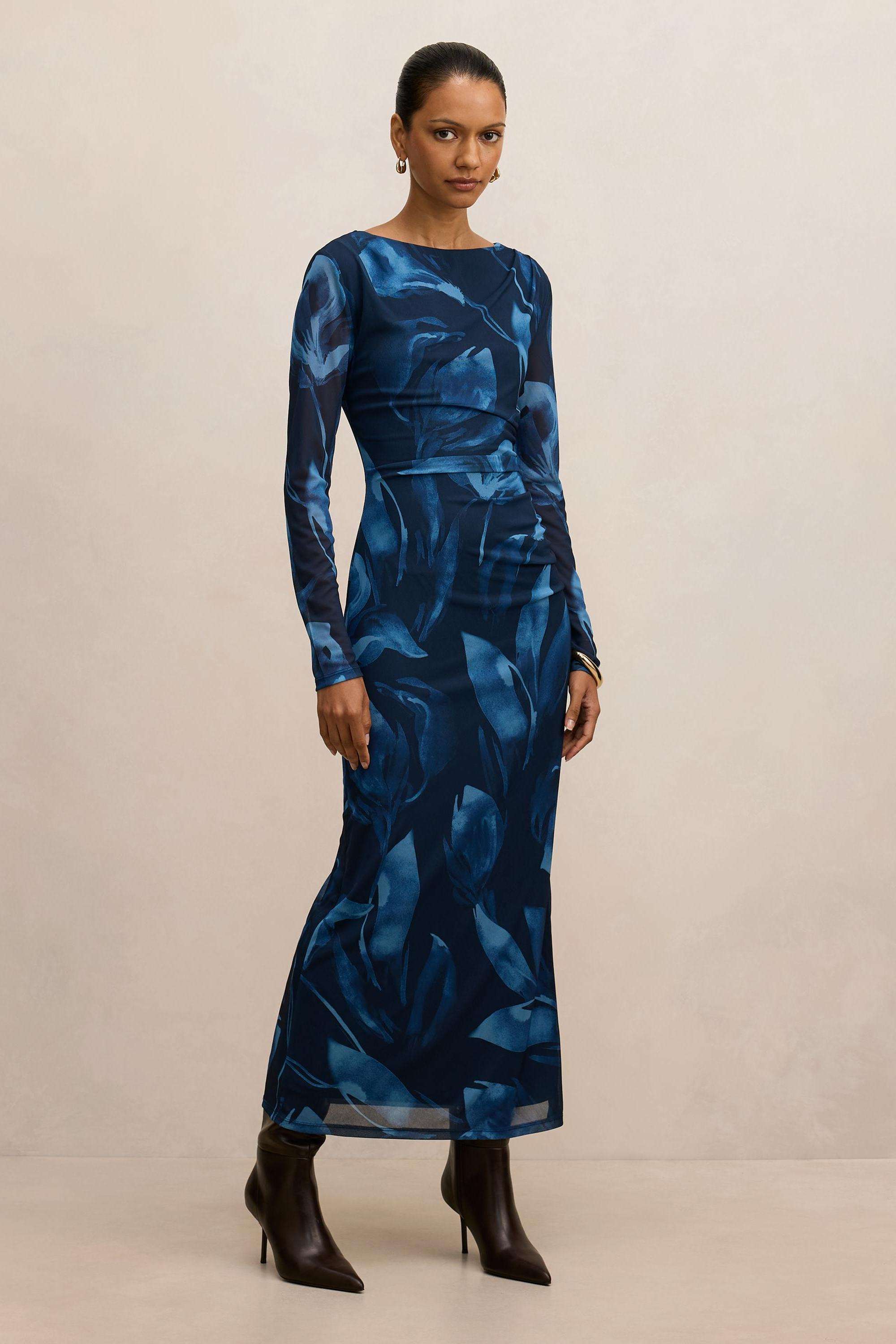 Solid-Blended-Fabric-Women-s-Dress