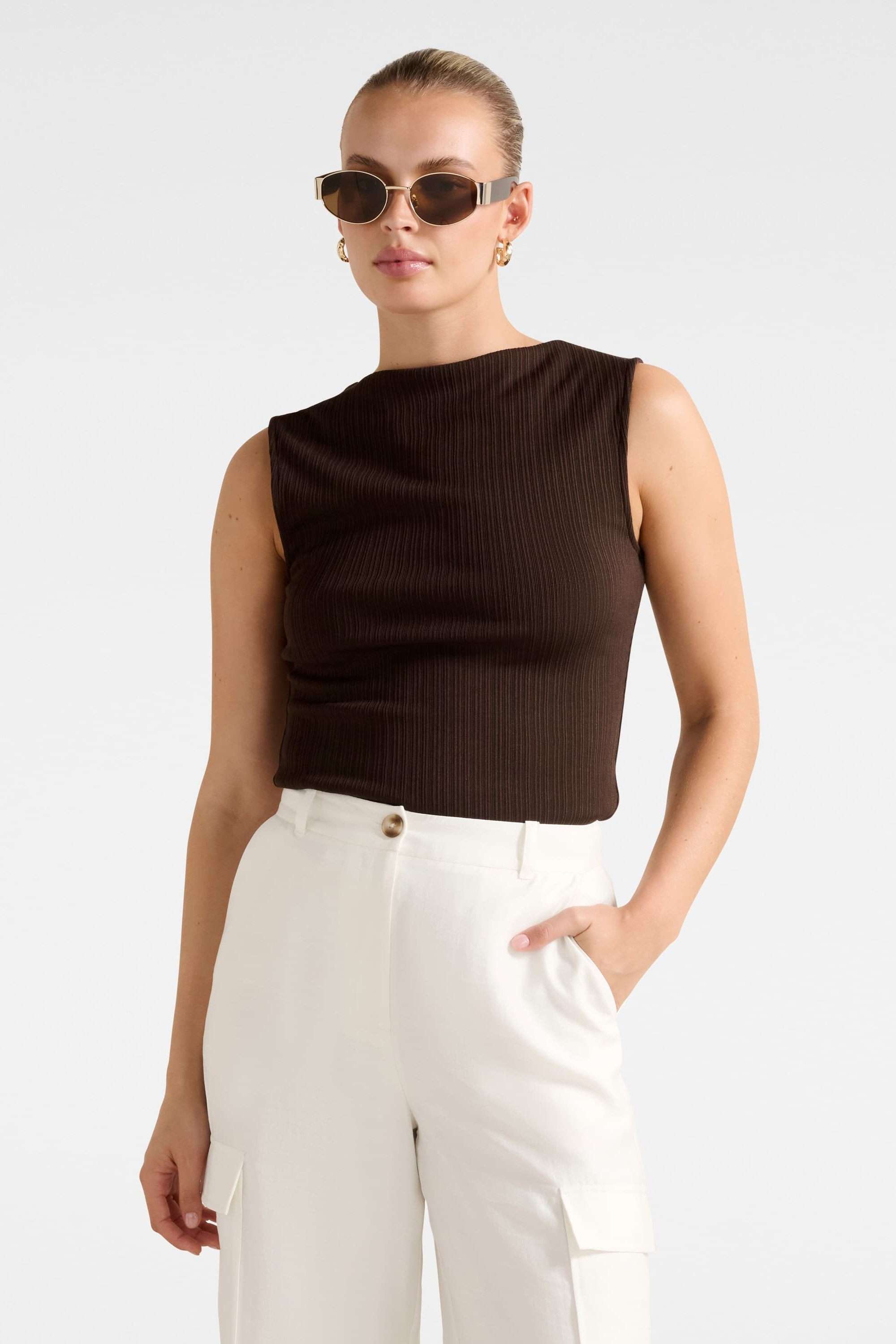 Solid-Regular-Fit-Blended-Fabric-Women-s-Casual-Wear-Pants