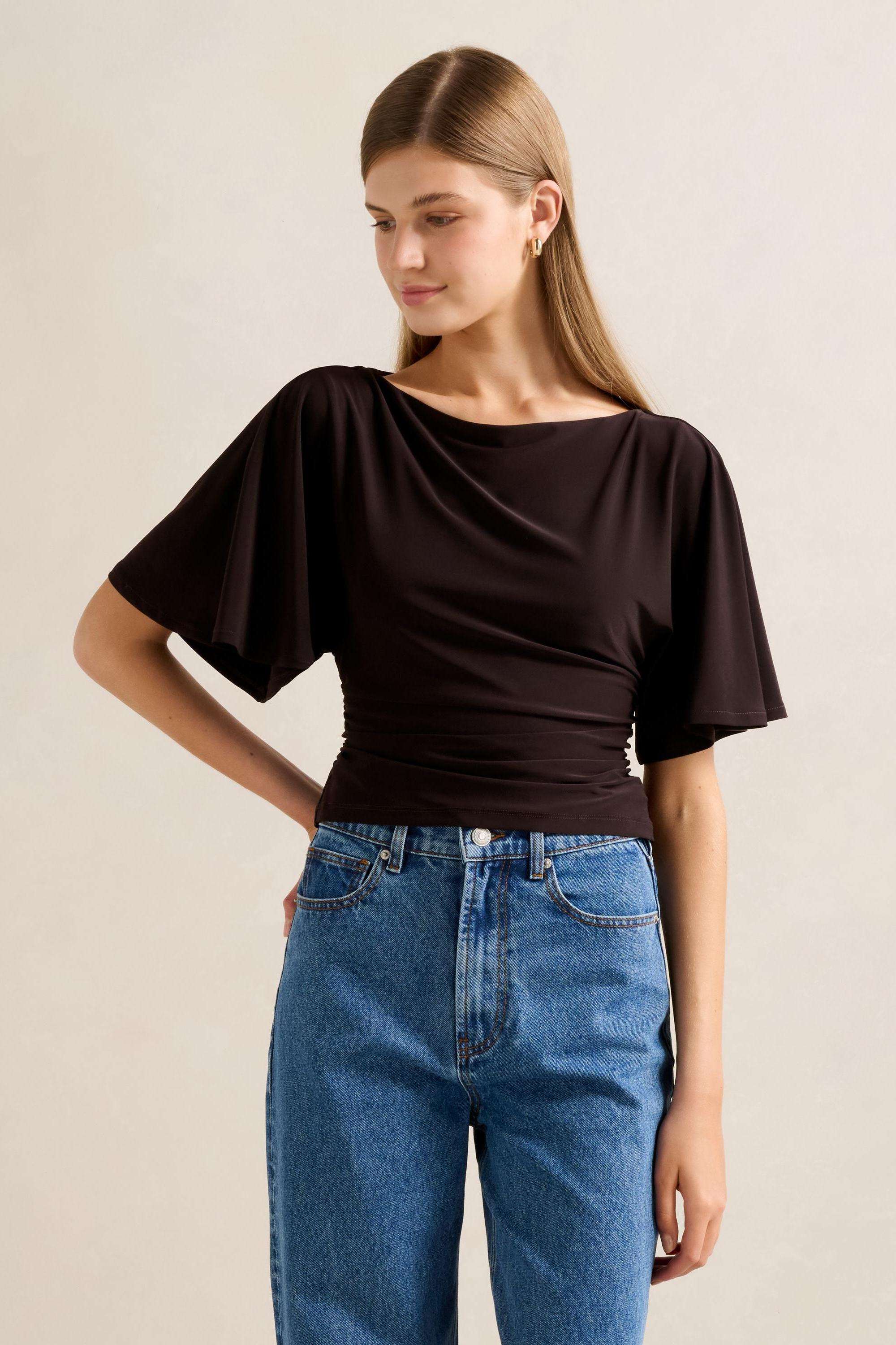 Solid-Blended-Fabric-Women-s-Dress