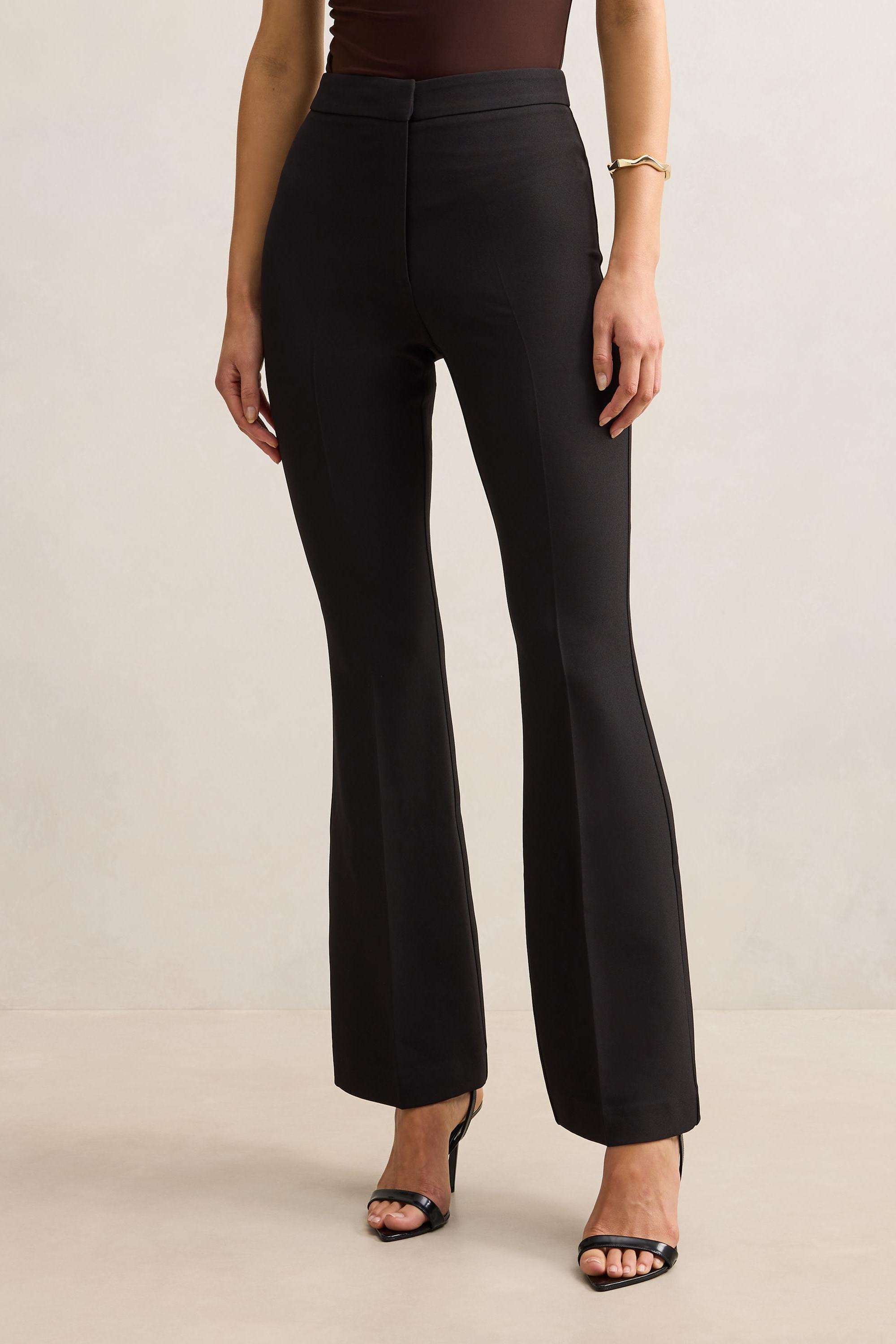 Solid-Regular-Fit-Blended-Fabric-Women-s-Casual-Wear-Pants