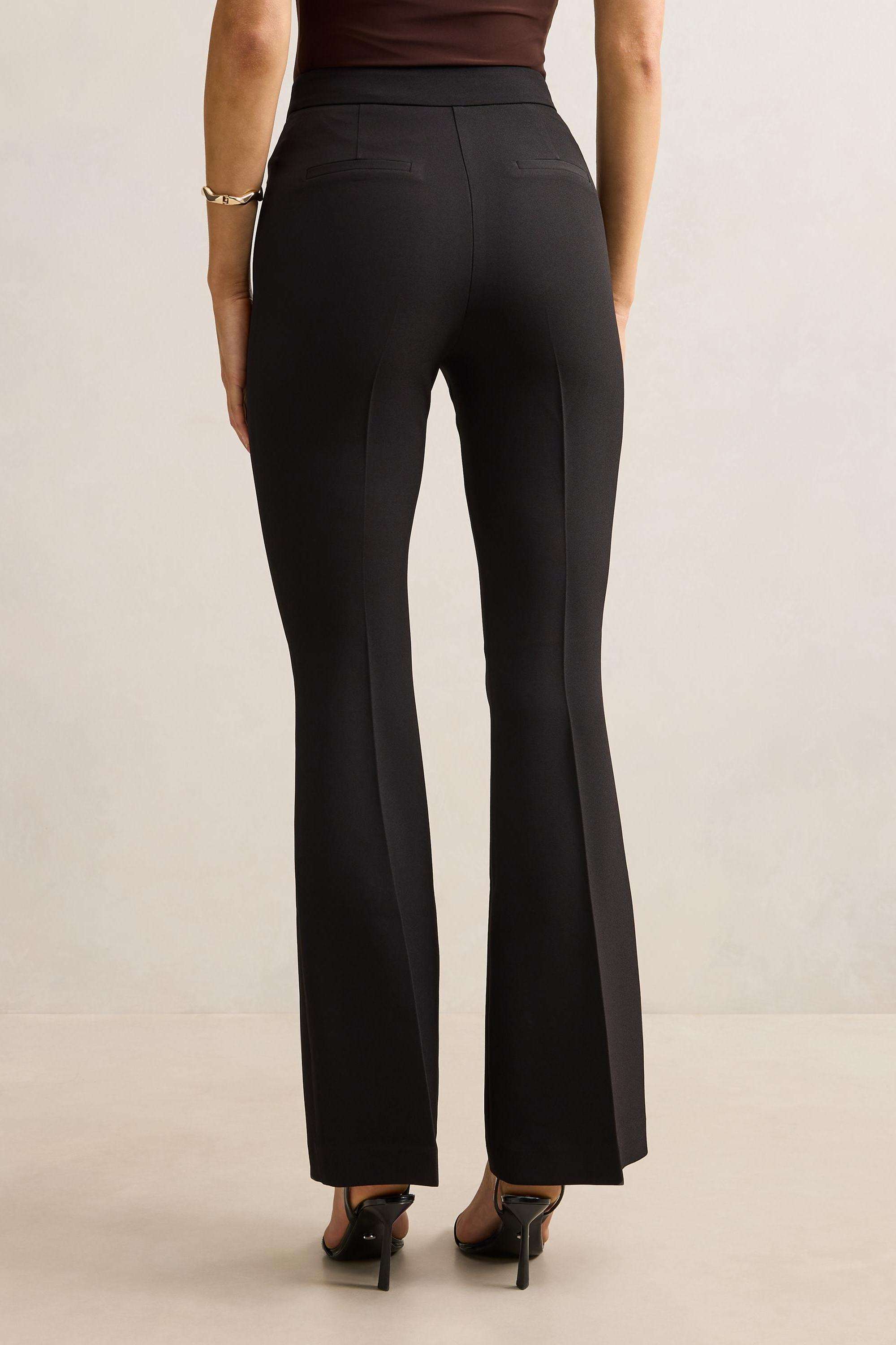 Solid-Regular-Fit-Blended-Fabric-Women-s-Casual-Wear-Pants