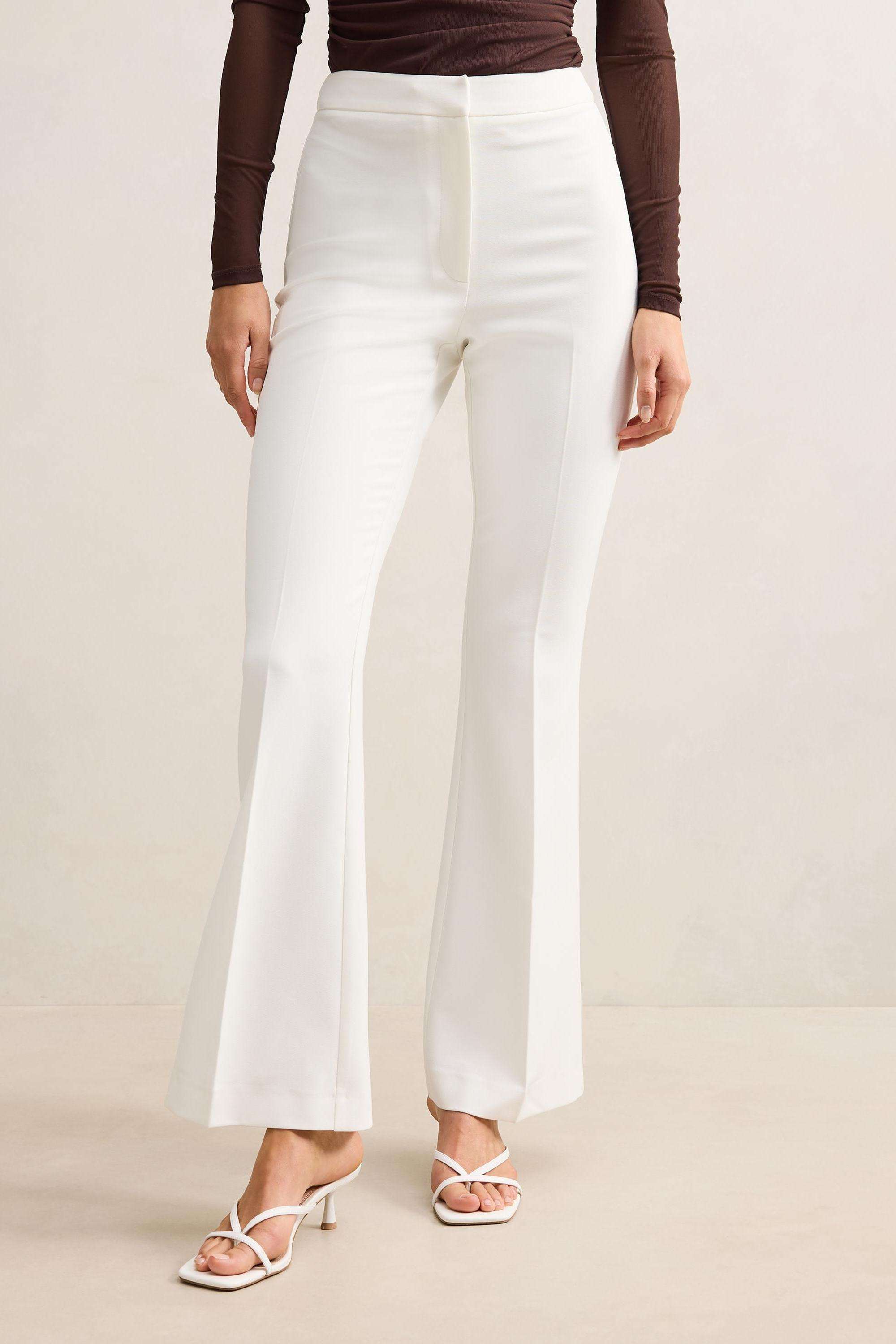 Solid-Regular-Fit-Blended-Fabric-Women-s-Casual-Wear-Pants