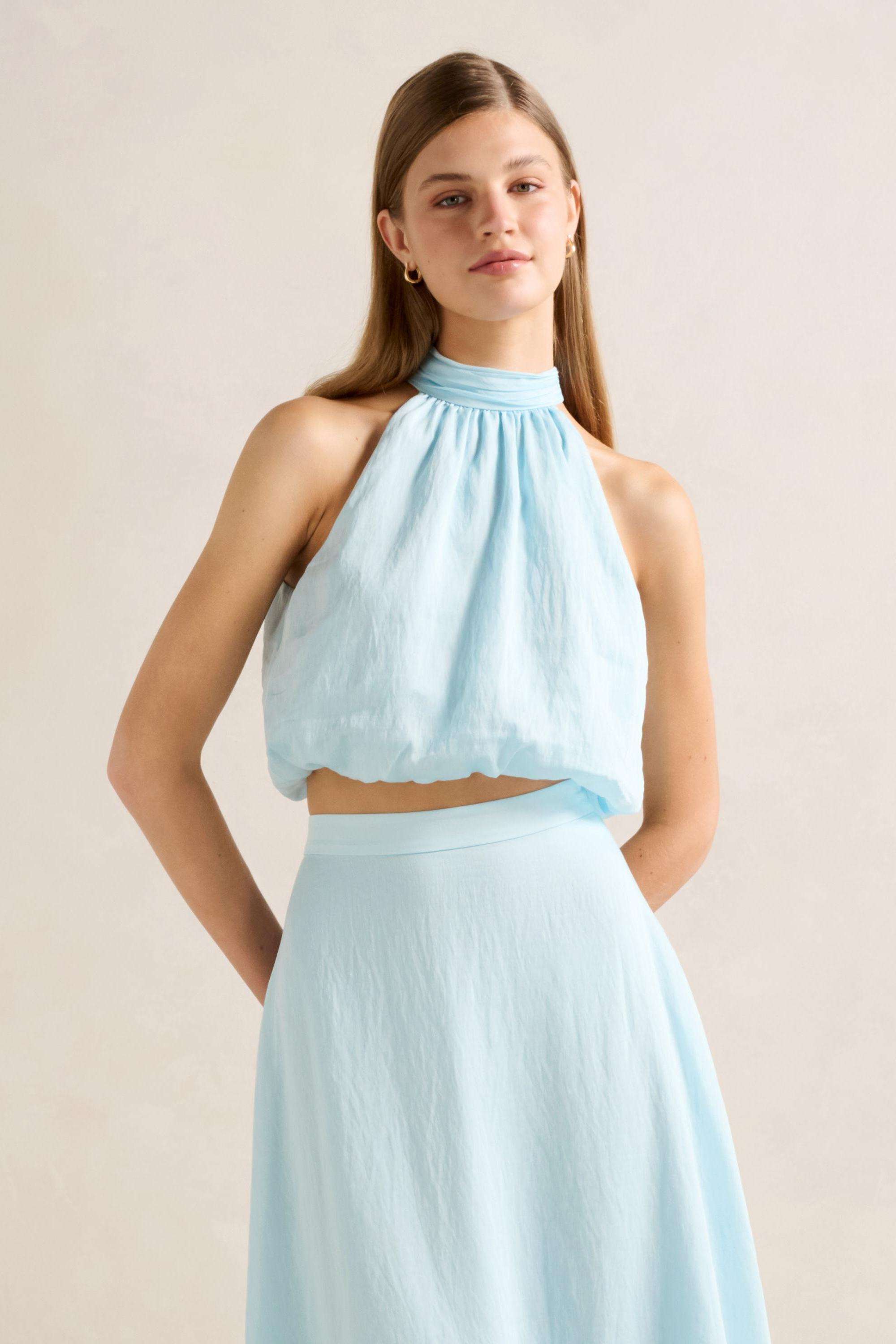 Solid-Blended-Fabric-Women-s-Shirt