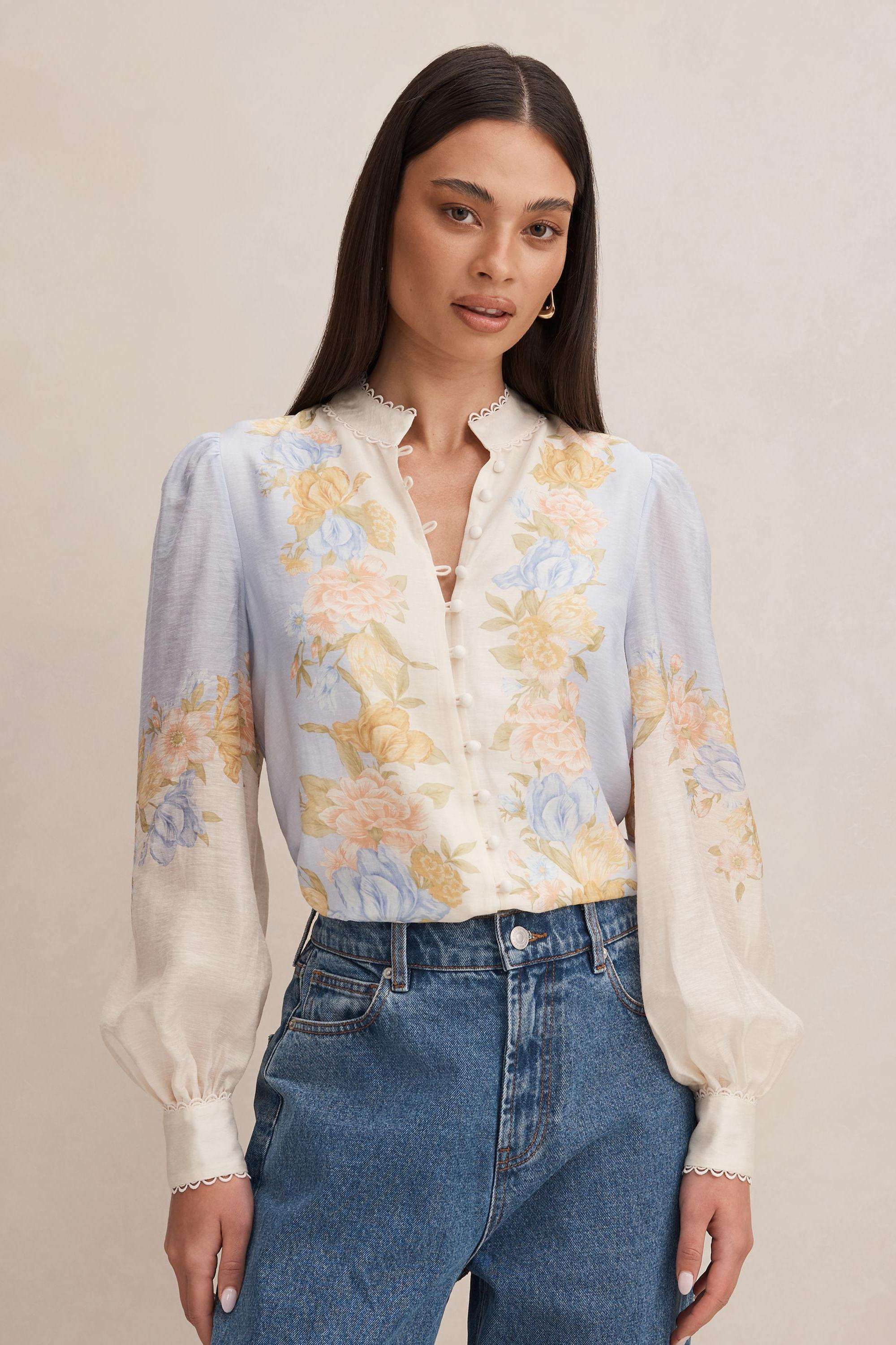 Solid-Blended-Fabric-Women-s-Top