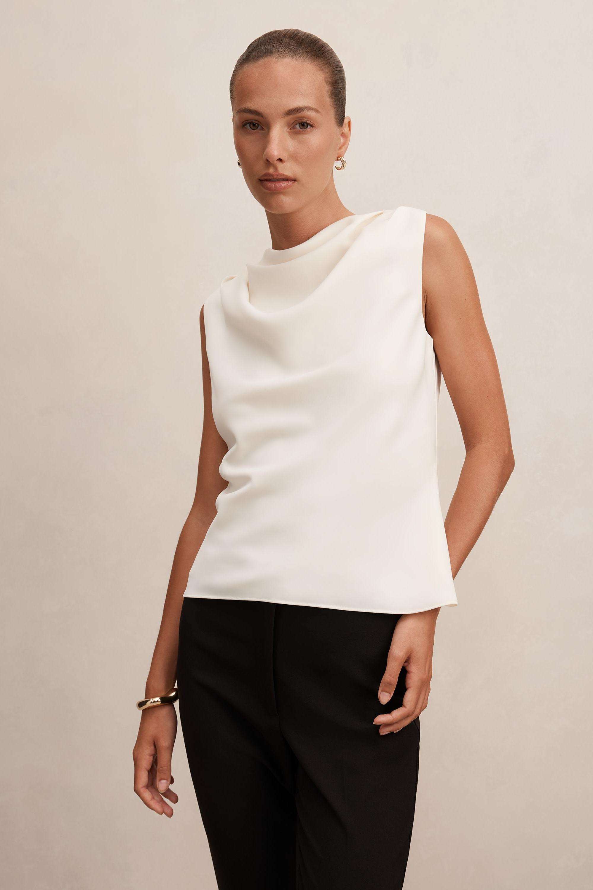 High Rise Blended Fabric Slim Fit Women's Skirts