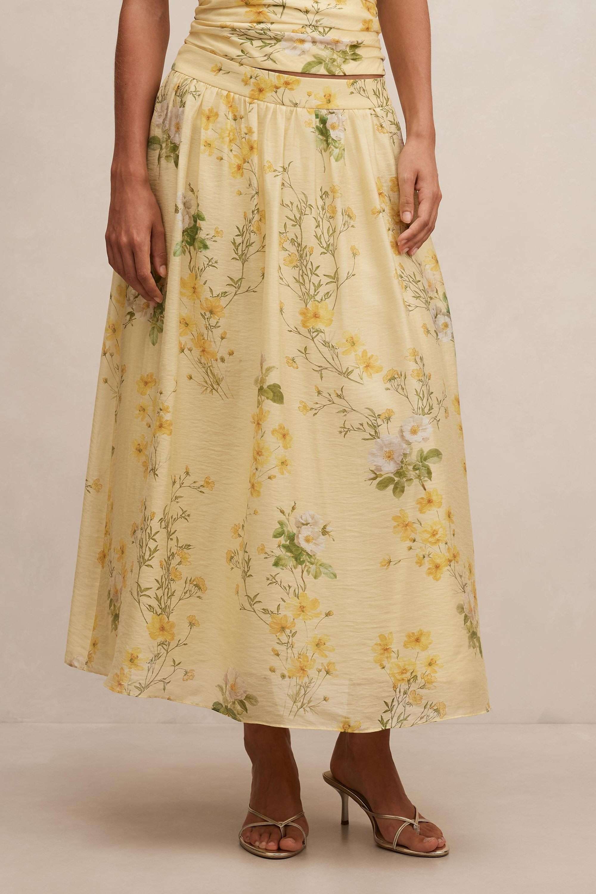 forever new Regular Fit Calf Length Blended Fabric Women's Casual Wear Skirts-picture-14