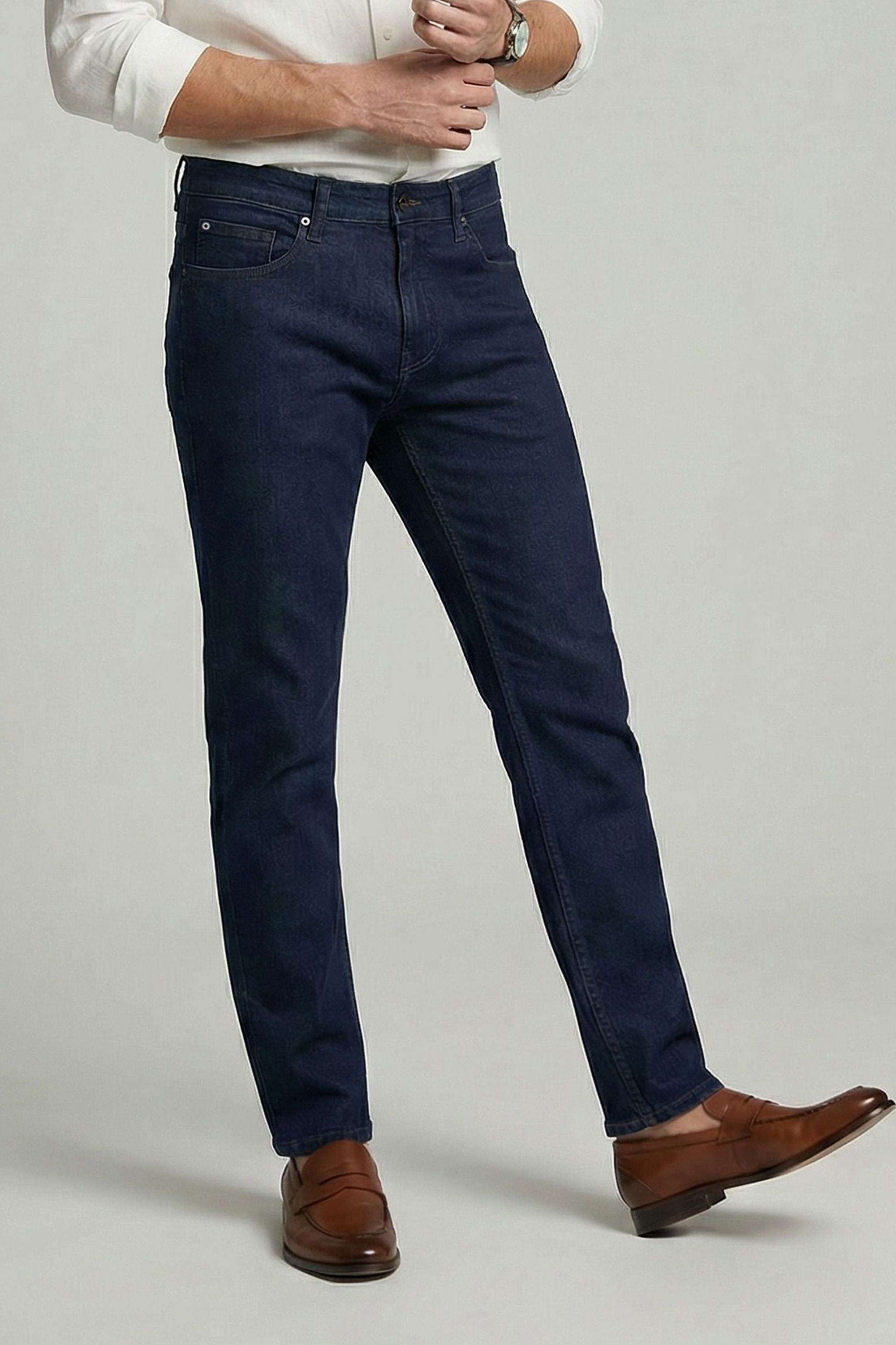 Solid-Cotton-Blend-Slim-Fit-Men-s-Jeans
