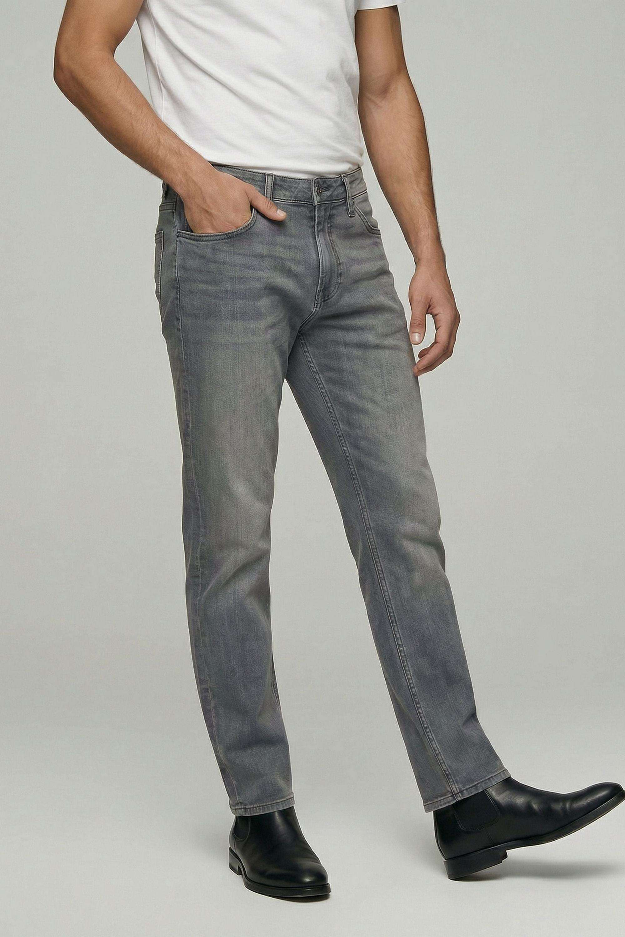 Solid-Cotton-Blend-Slim-Fit-Men-s-Jeans