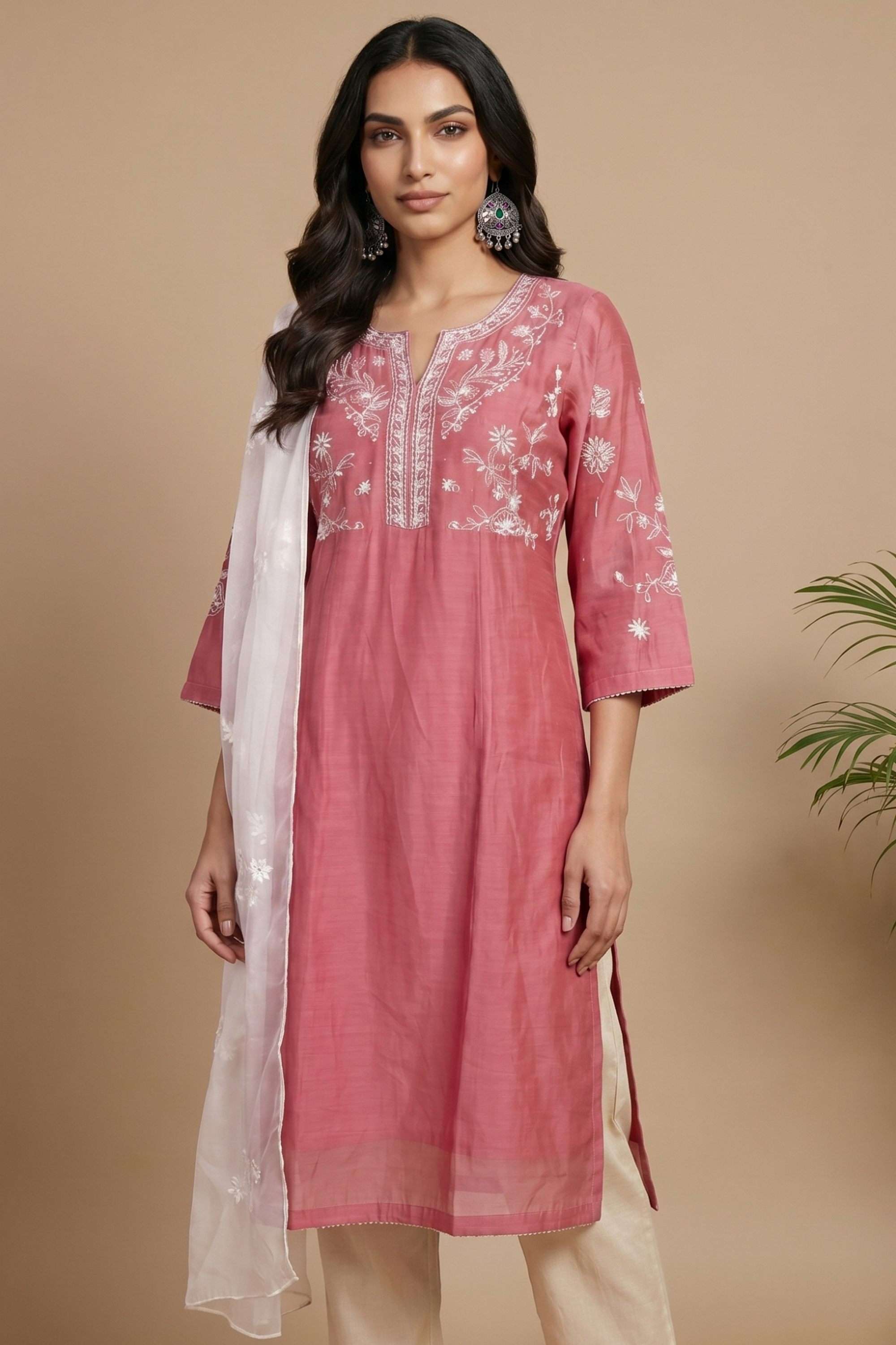 Nylon-Organza-Woven-Women-s-Dupatta
