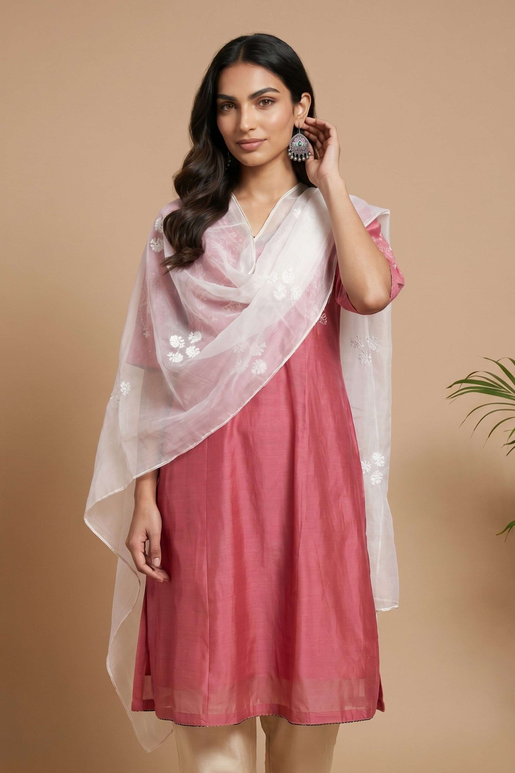 Nylon-Organza-Woven-Women-s-Dupatta