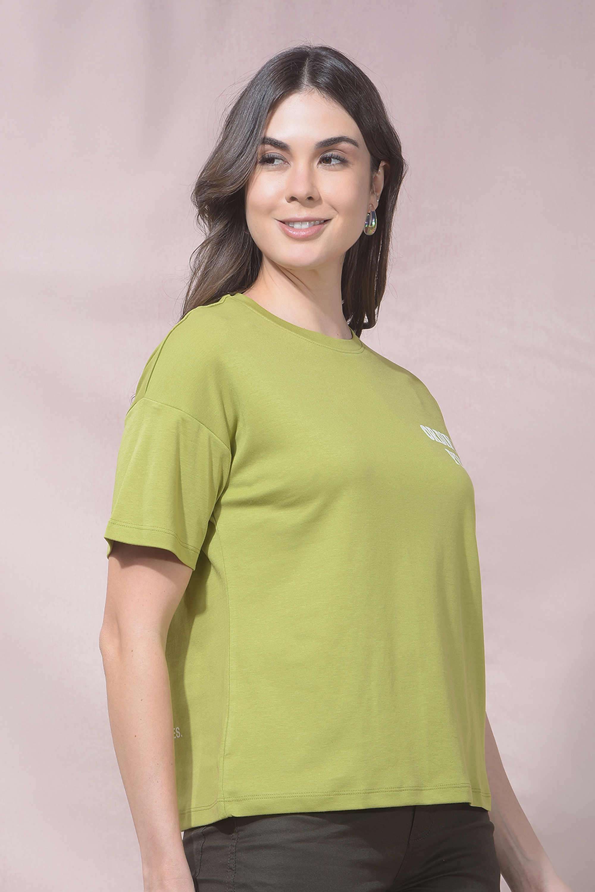 crimsoune club Printed Cotton Blend Round Neck Women's T-Shirt-picture-27