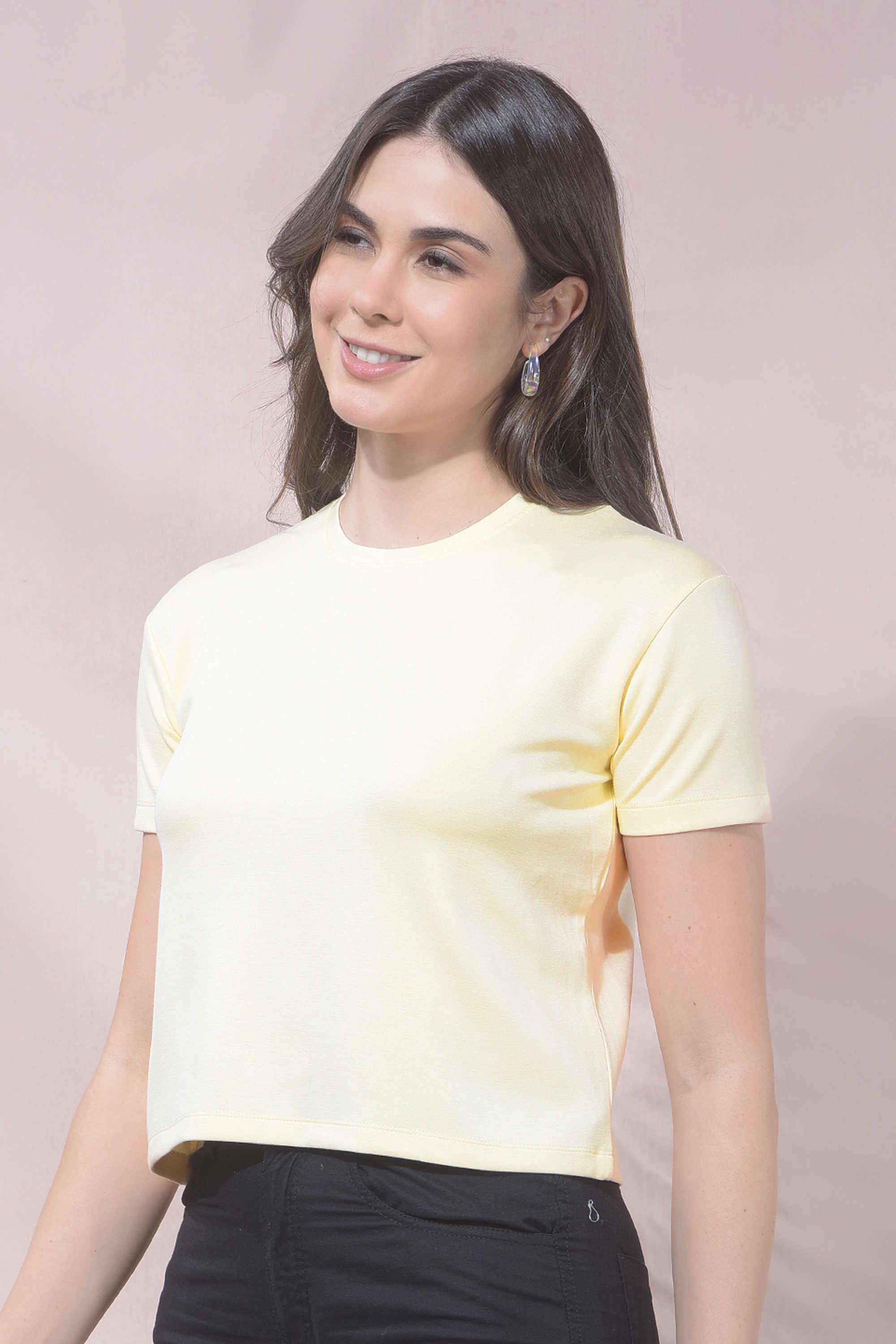 crimsoune club Solid Blended Fabric Round Neck Women's T-Shirt-picture-26