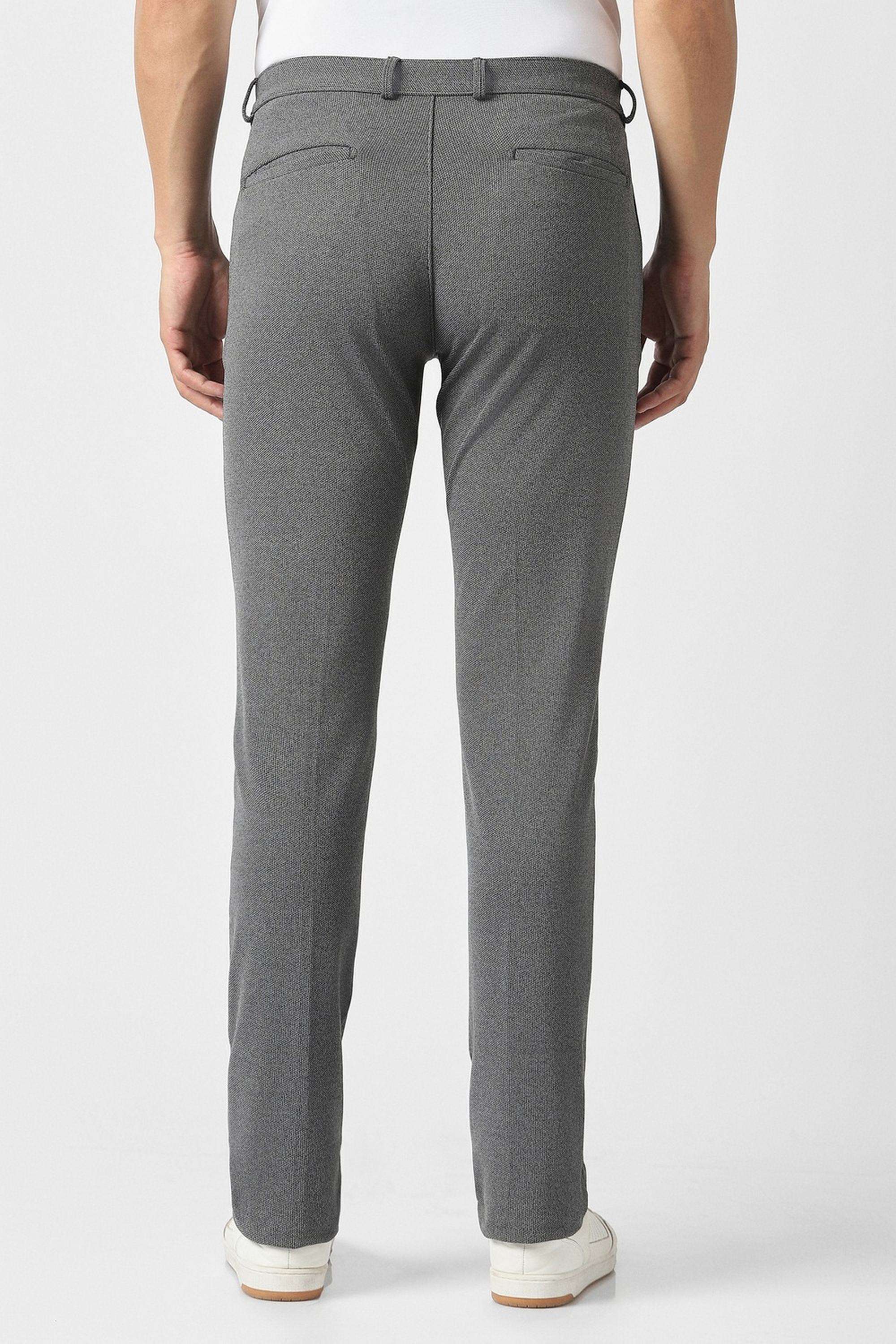 Textured-Polyester-Viscose-Slim-Fit-Men-s-Casual-Trousers