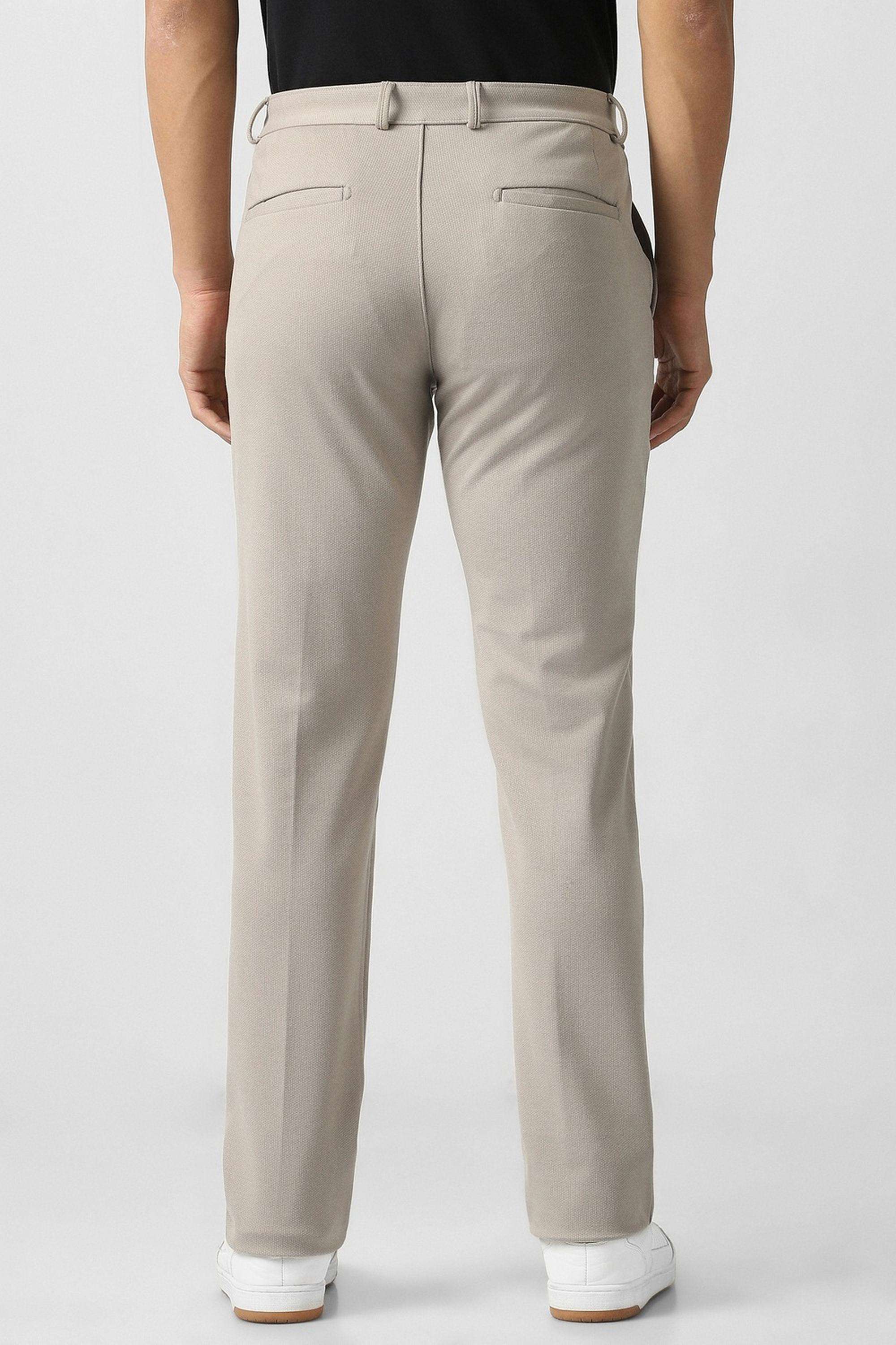 Textured-Polyester-Viscose-Slim-Fit-Men-s-Casual-Trousers