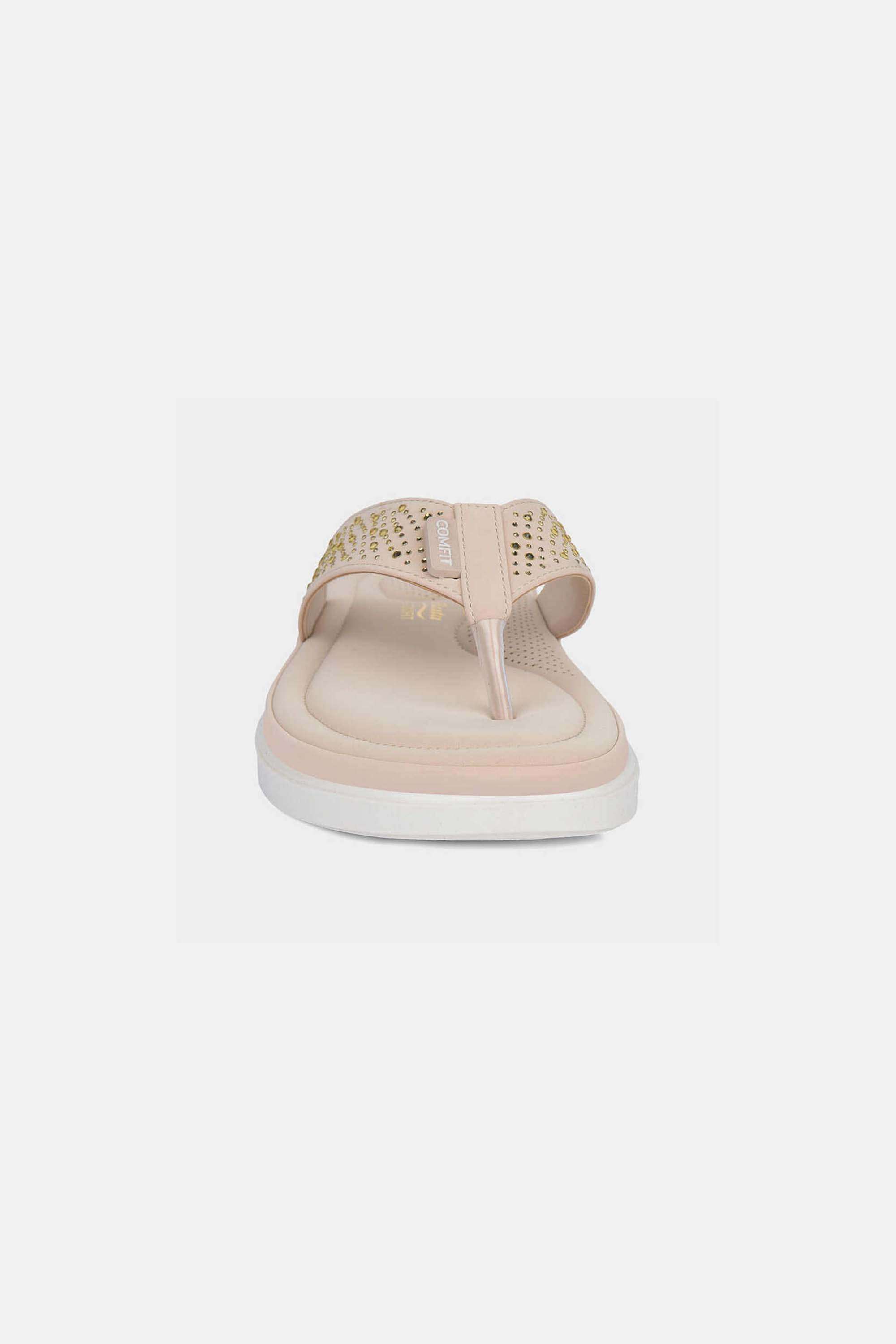 SHEEN-PU-Slip-On-Women-s-Casual-Wear-Slippers