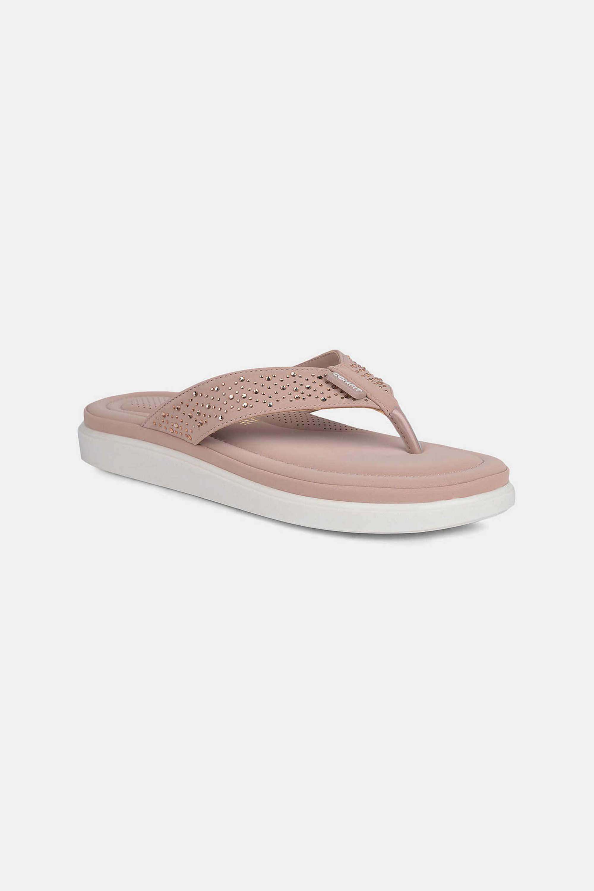 SHEEN-PU-Slip-On-Women-s-Casual-Wear-Slippers