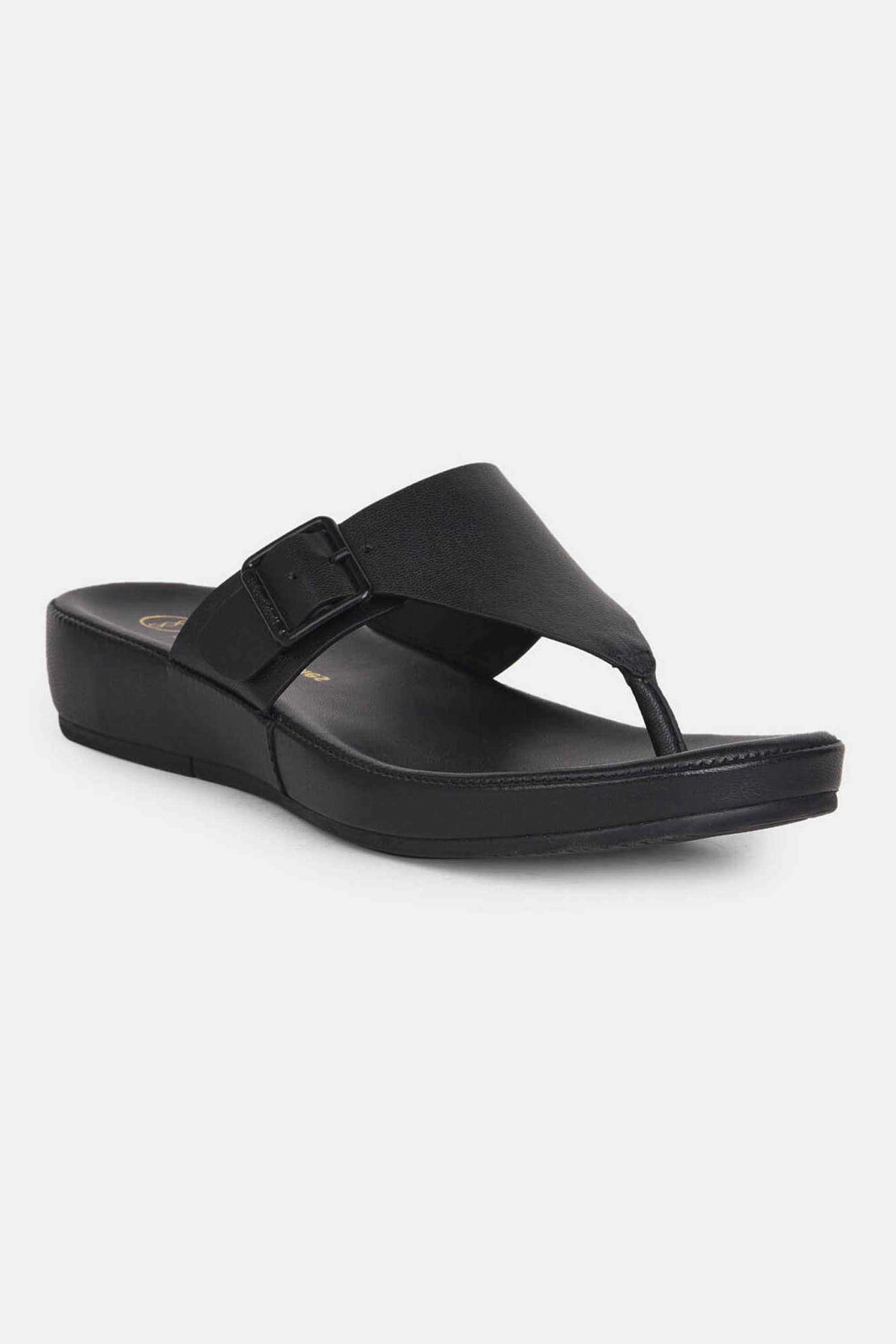 Erica-Leather-Buckle-Women-s-Casual-Wear-Flats