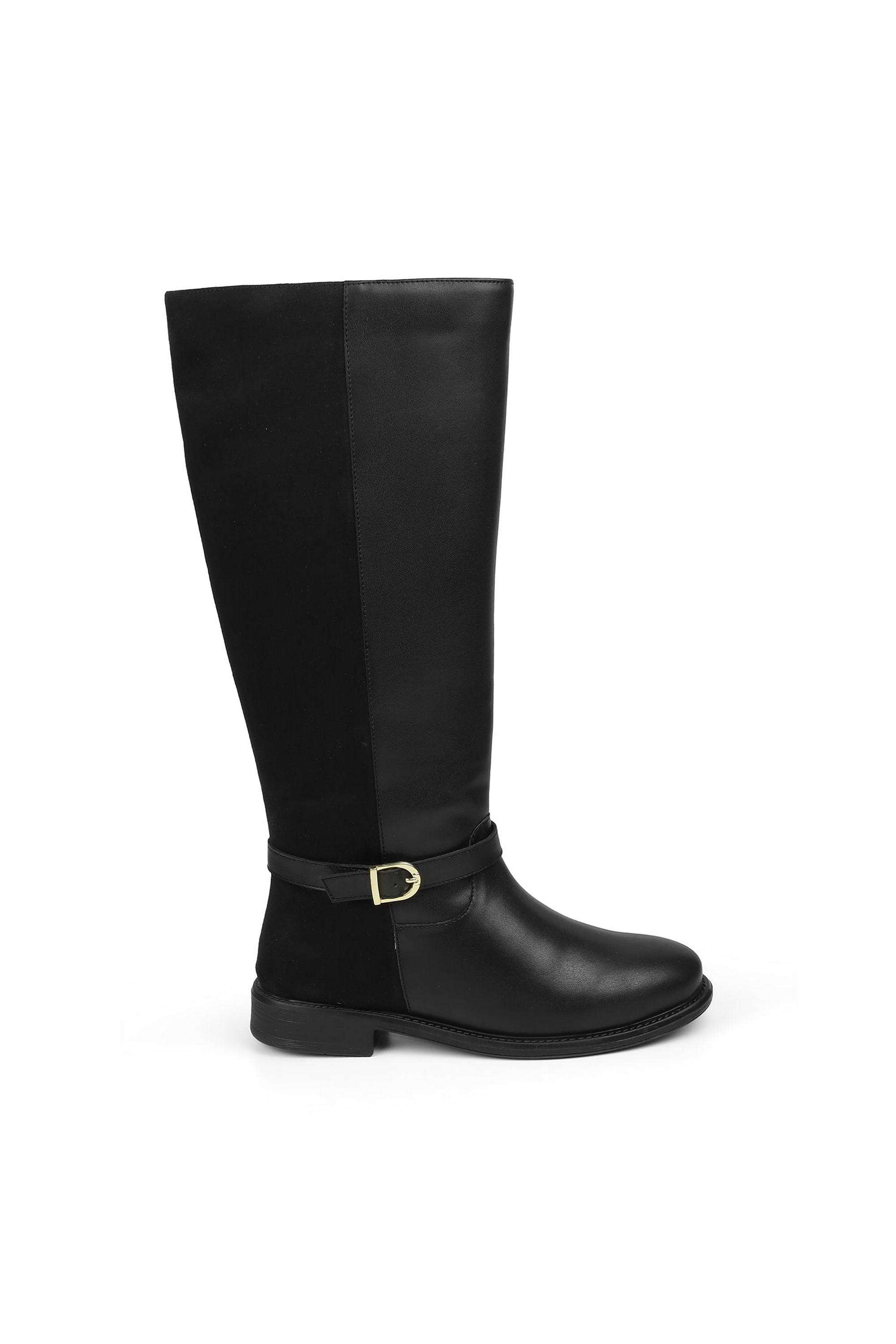 Simple-Synthetic-Slip-On-Women-s-Boots