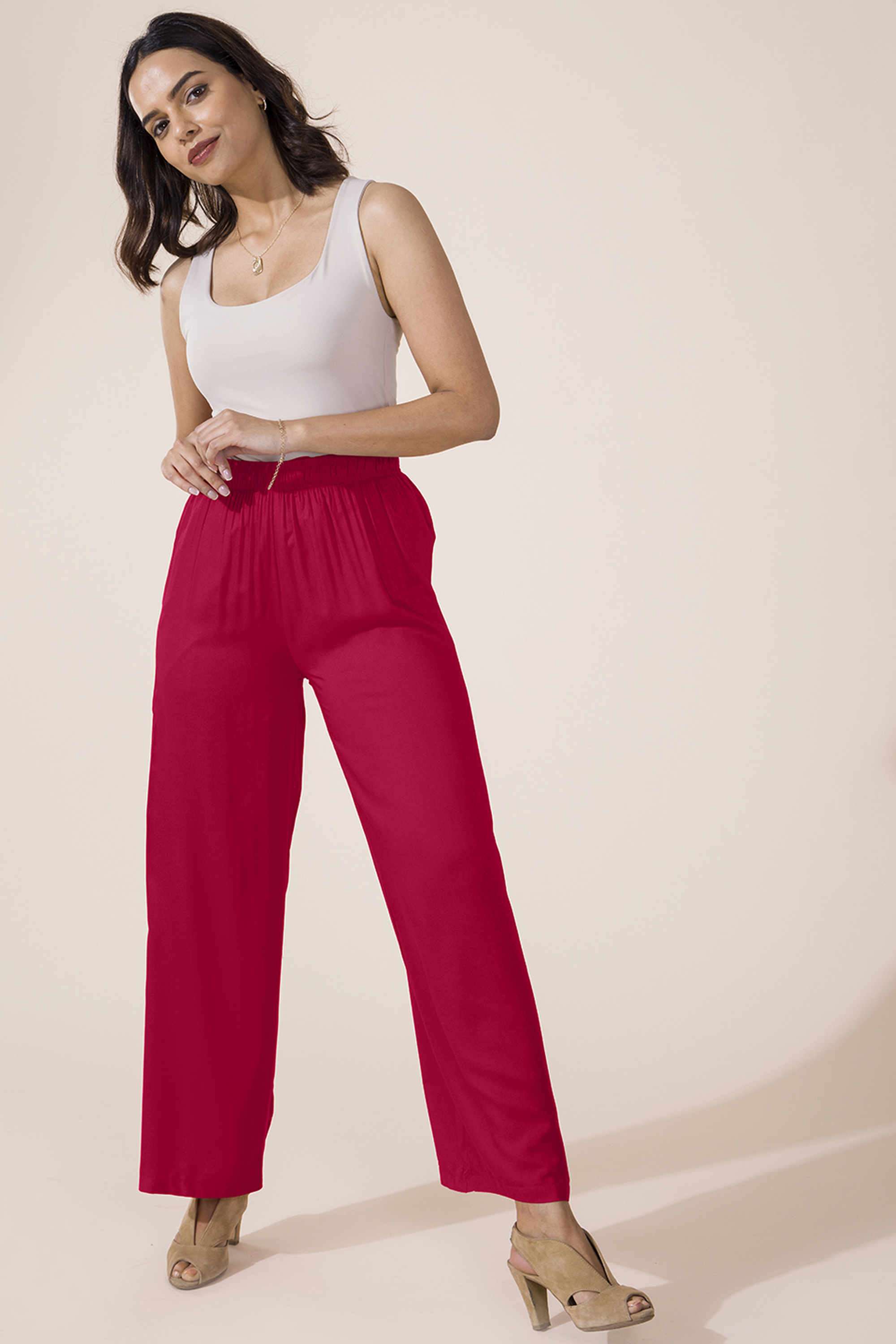 Solid-Regular-Fit-Cotton-Women-s-Ankle-Length-Palazzos