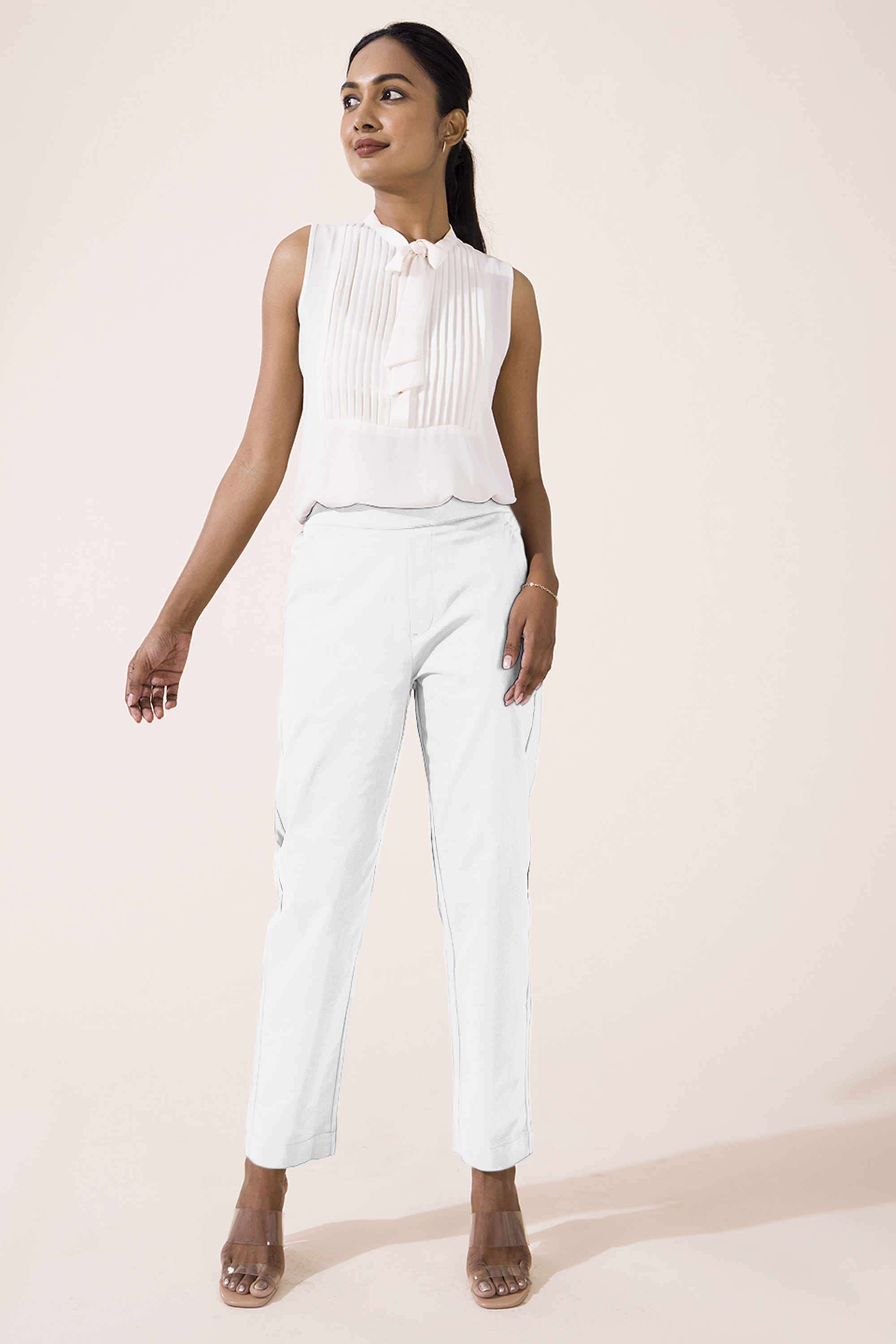 Solid-Regular-Fit-Cotton-Women-s-Casual-Wear-Pants