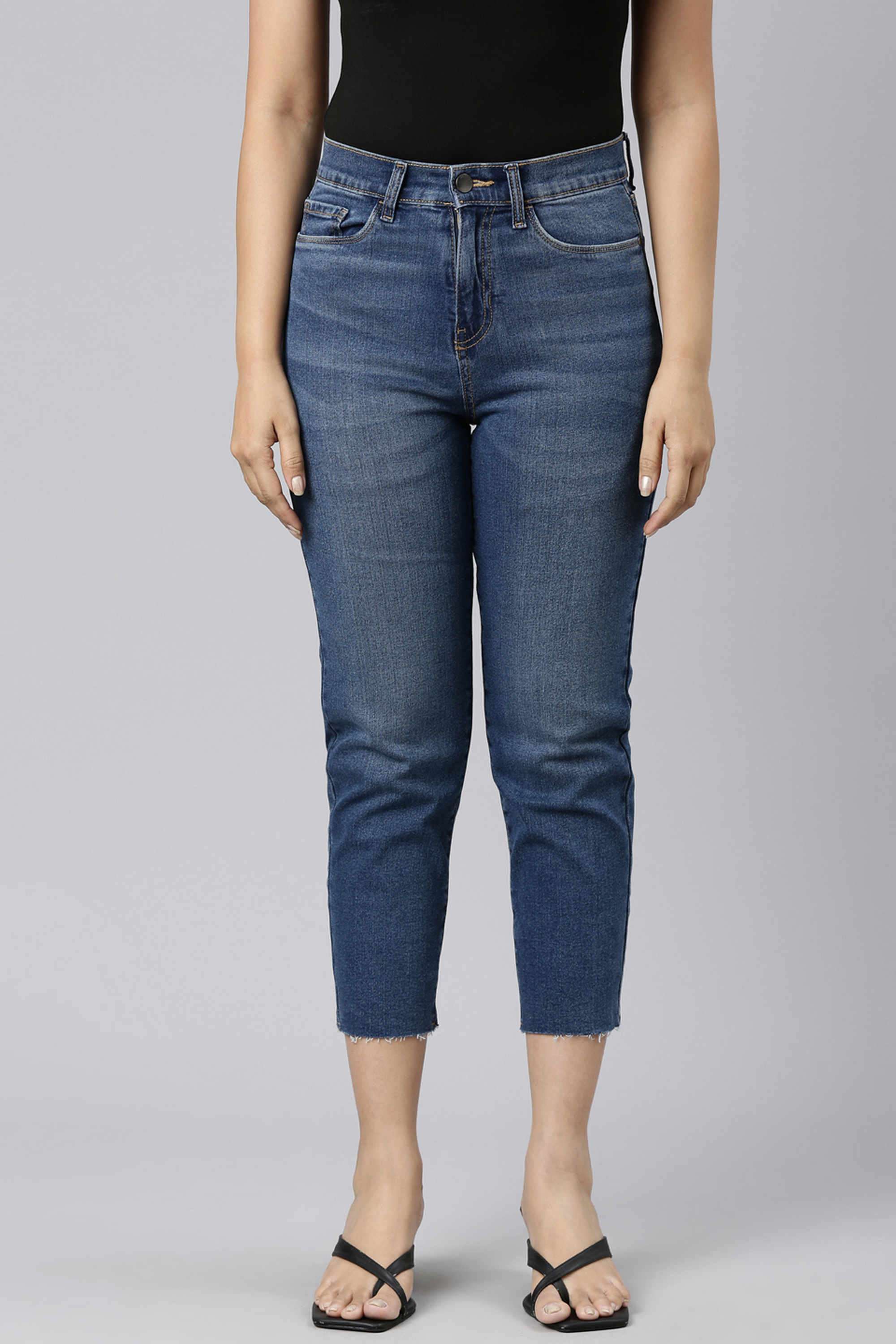 Solid-Ankle-Length-Cotton-Women-s-Jeggings