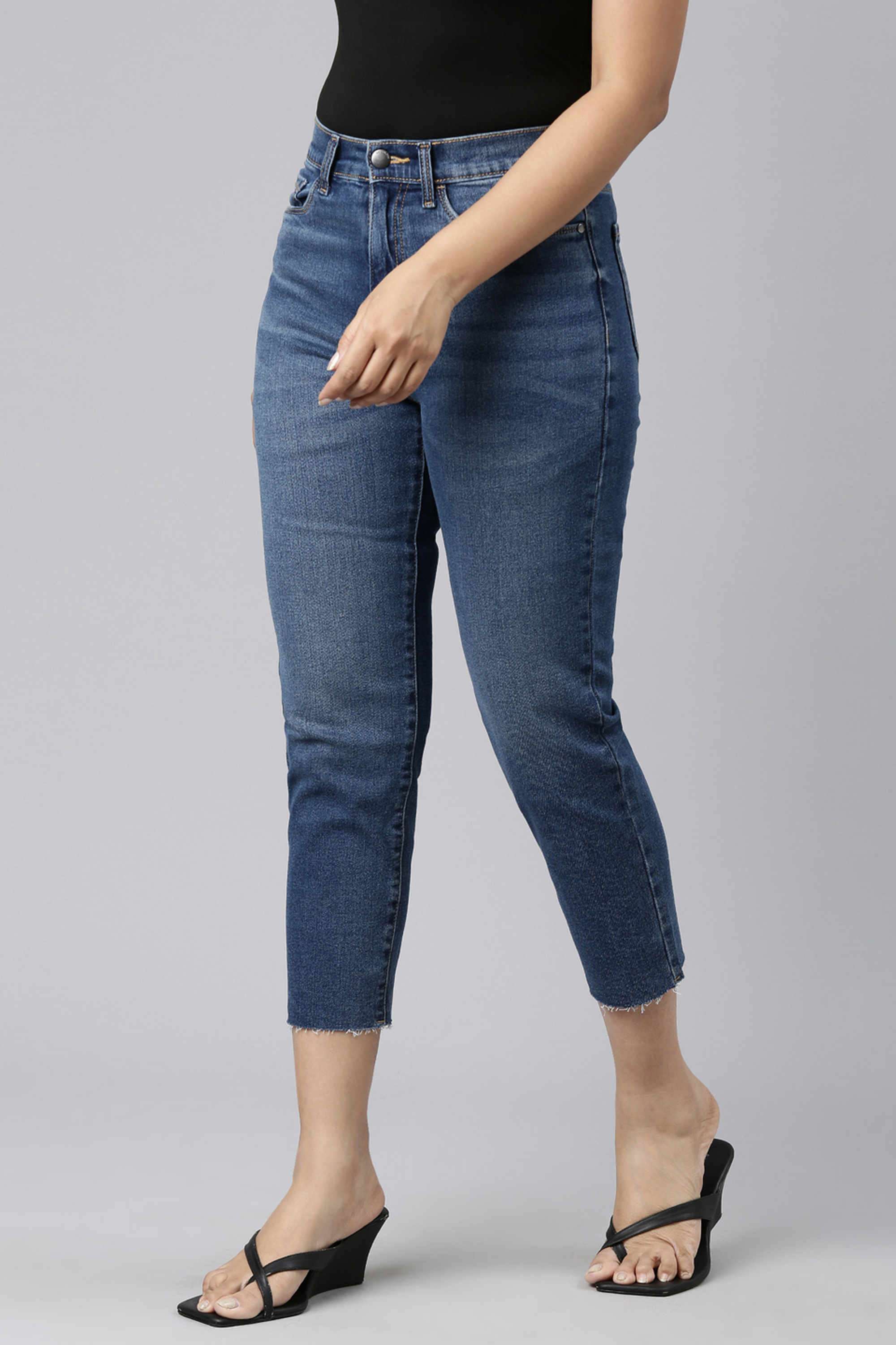 Solid-Ankle-Length-Cotton-Women-s-Jeggings
