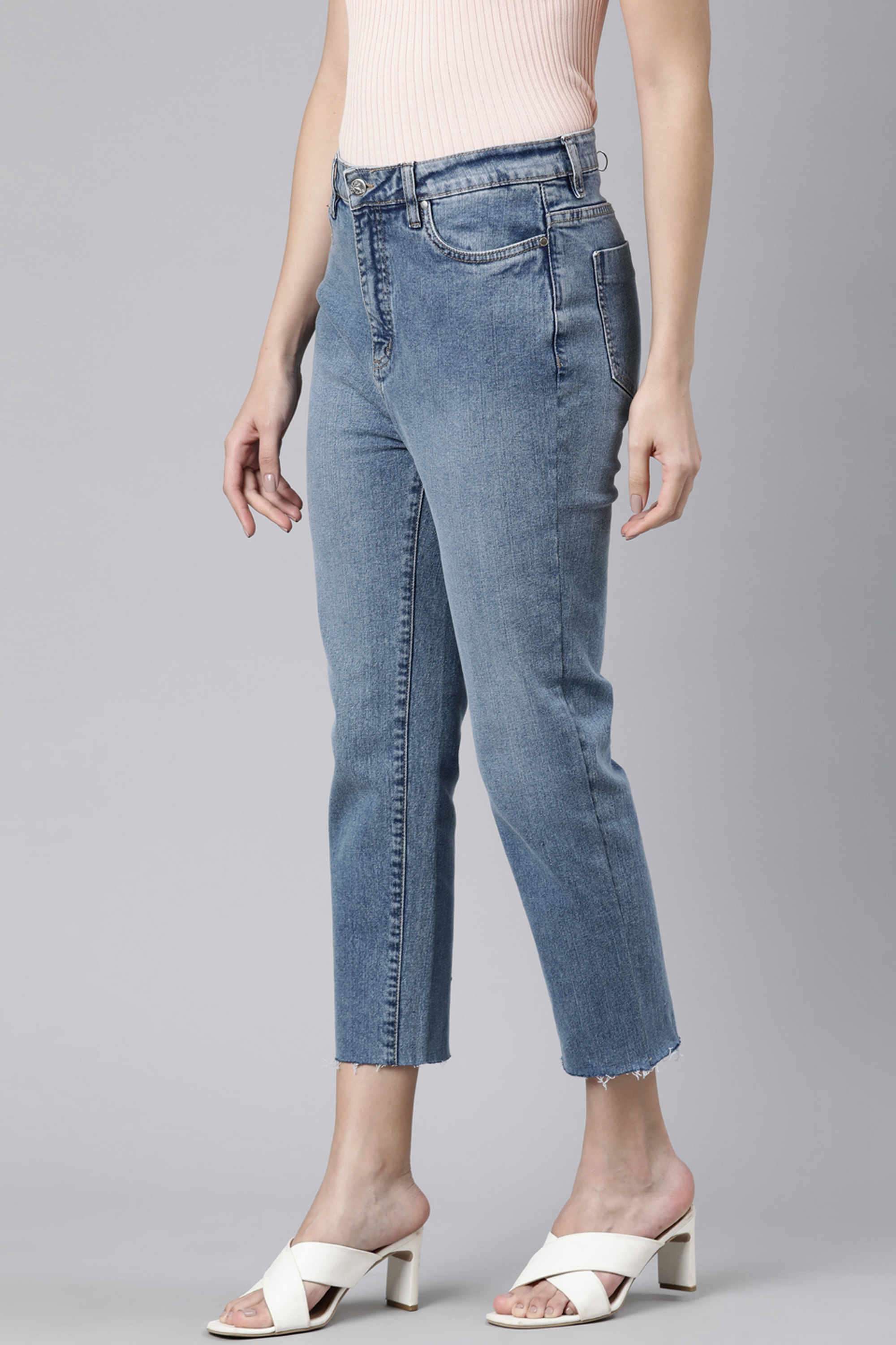 Solid-Ankle-Length-Cotton-Women-s-Jeggings