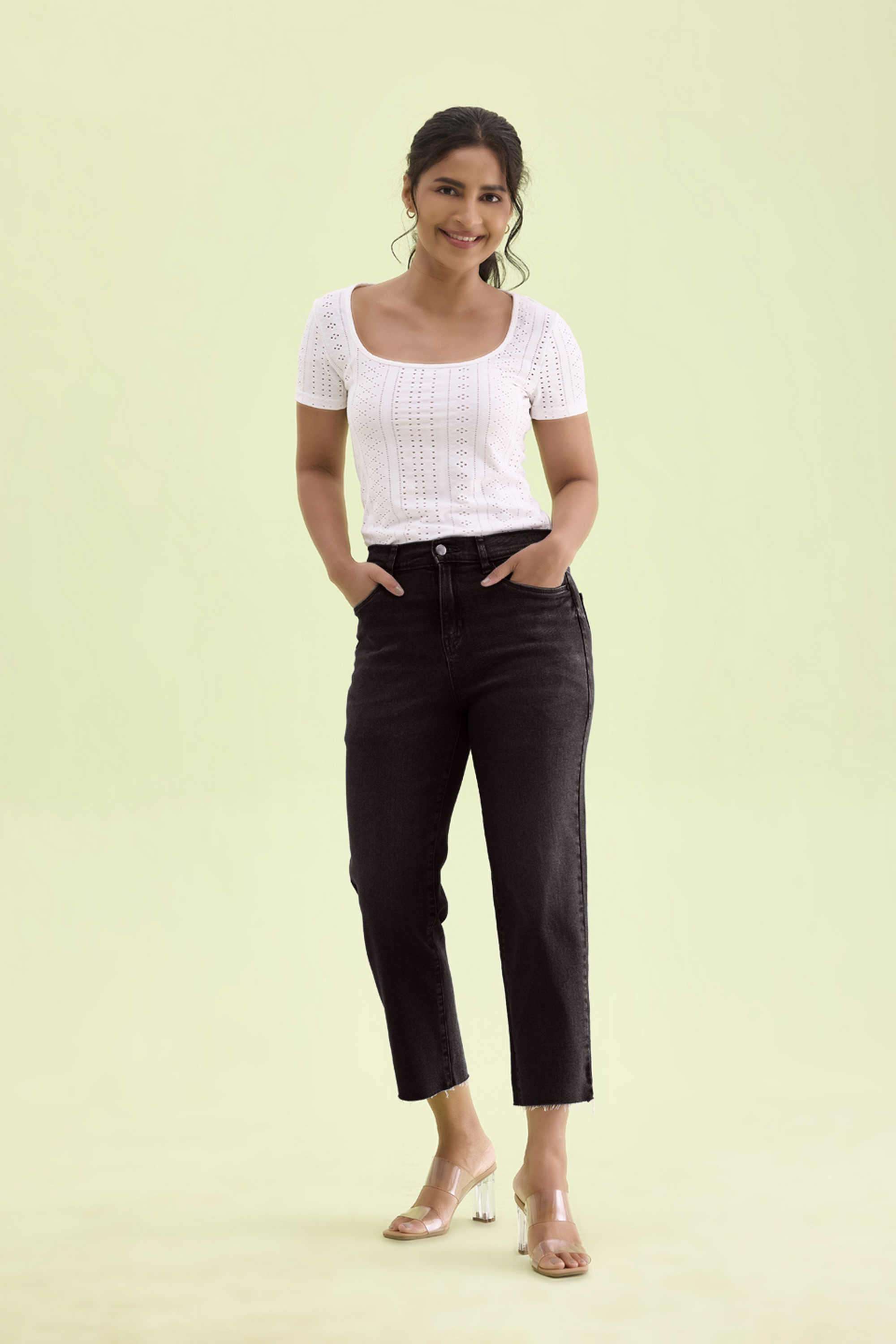 go colors Solid Crop Cotton Women's Jeggings-picture-11