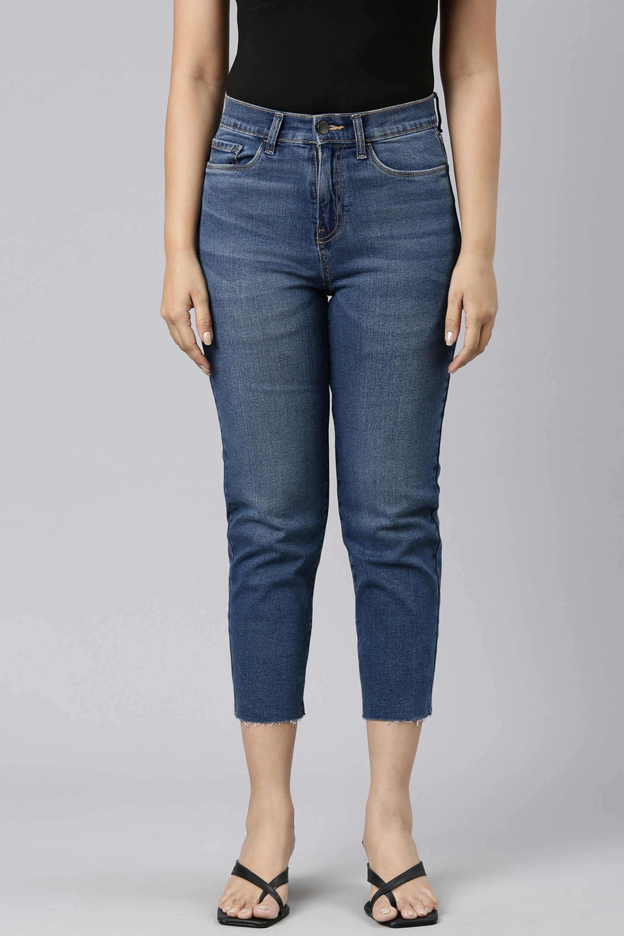 go colors Solid Crop Cotton Women's Jeggings-picture-16