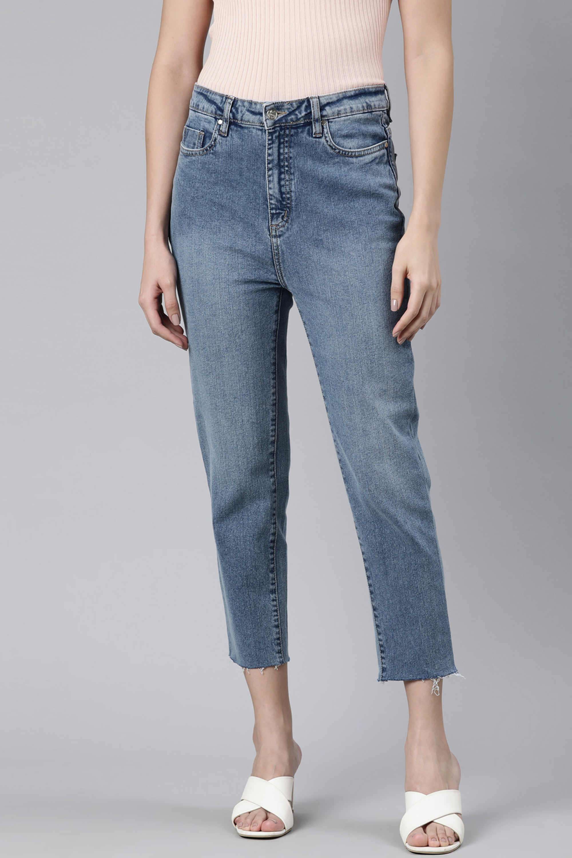 go colors Solid Crop Cotton Women's Jeggings-picture-26