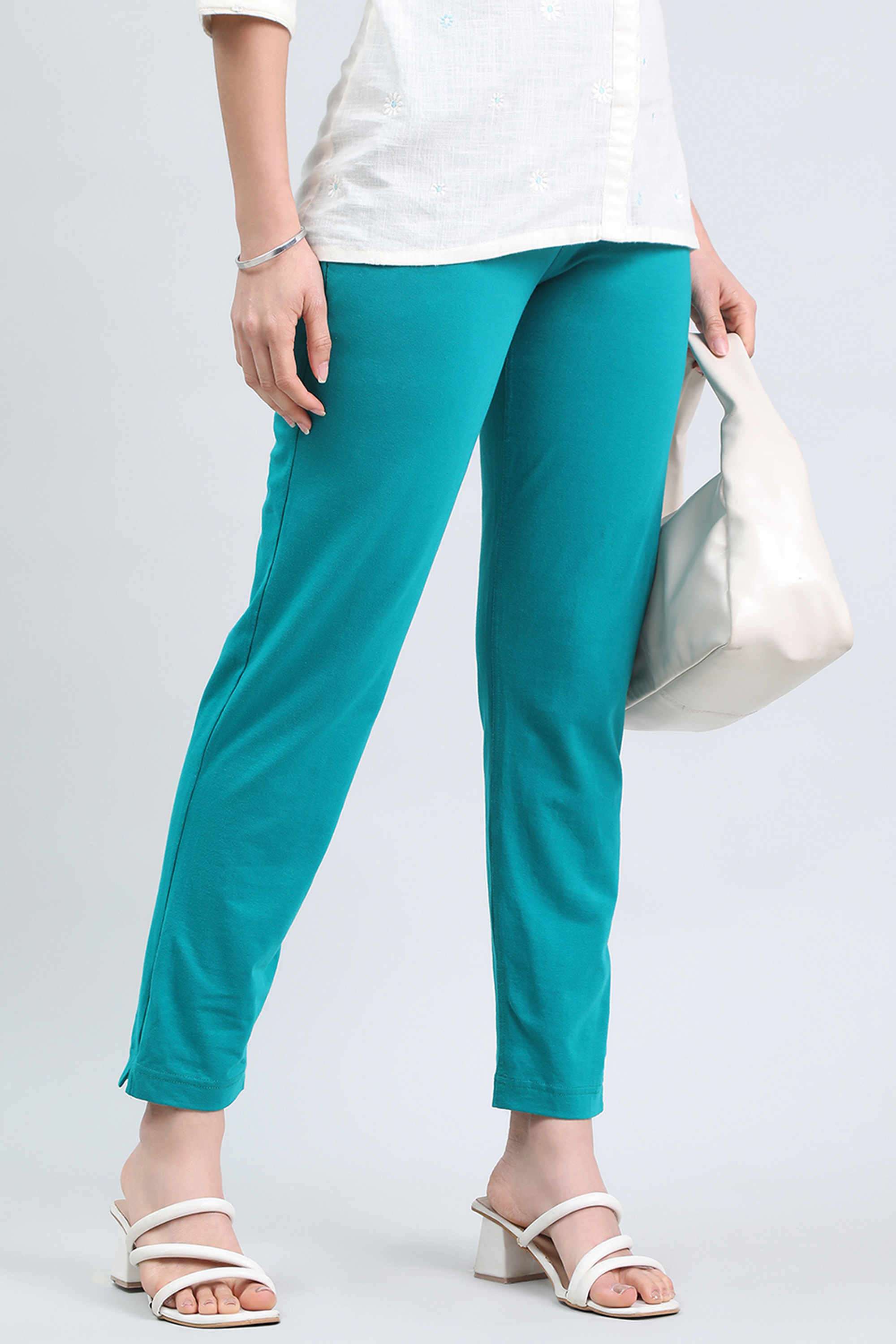 Solid-Regular-Fit-Linen-Women-s-Casual-Wear-Pants