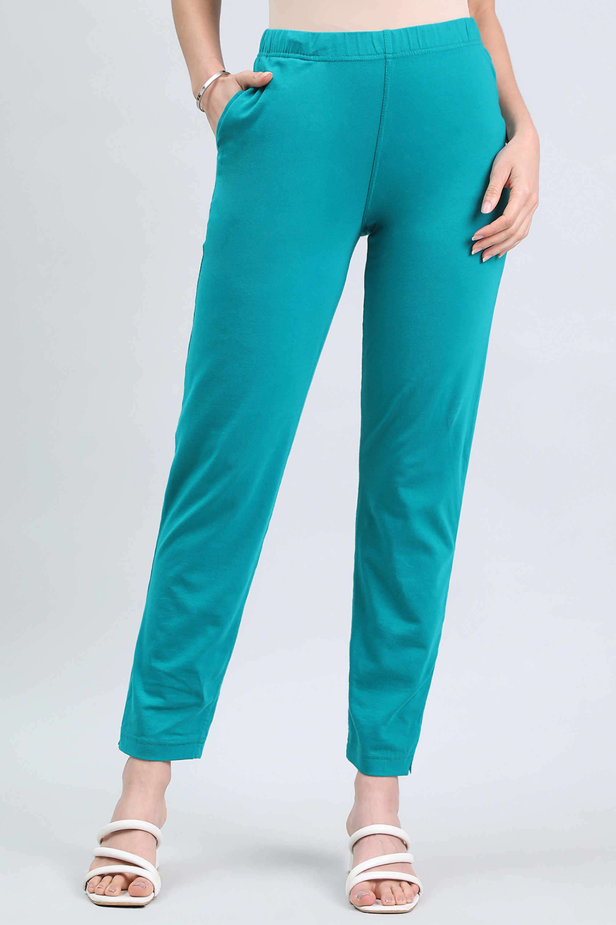Solid-Regular-Fit-Linen-Women-s-Casual-Wear-Pants